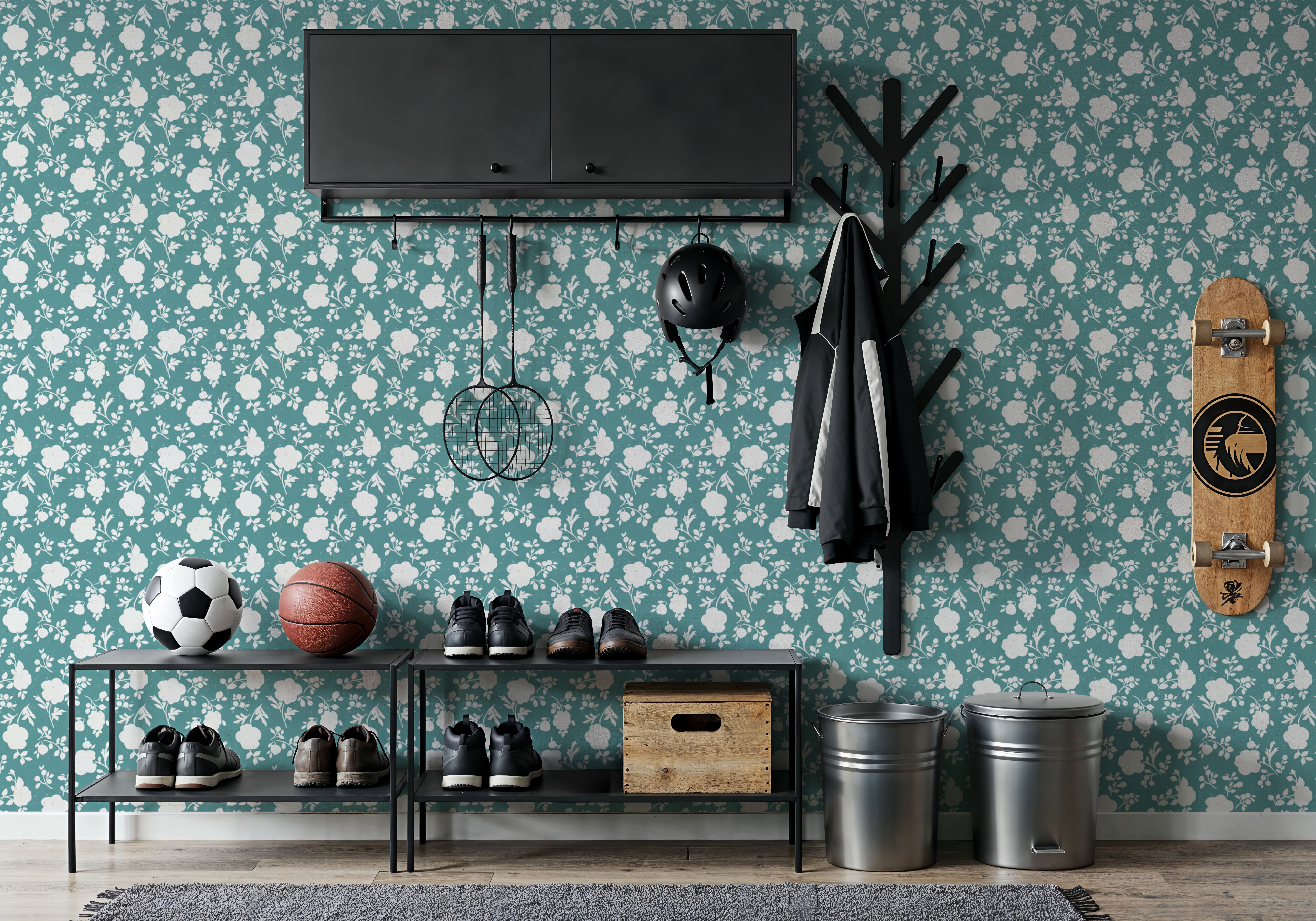 Country Flowery Turqouise