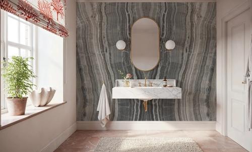 Onyx Mirage Bookmatched, Gray