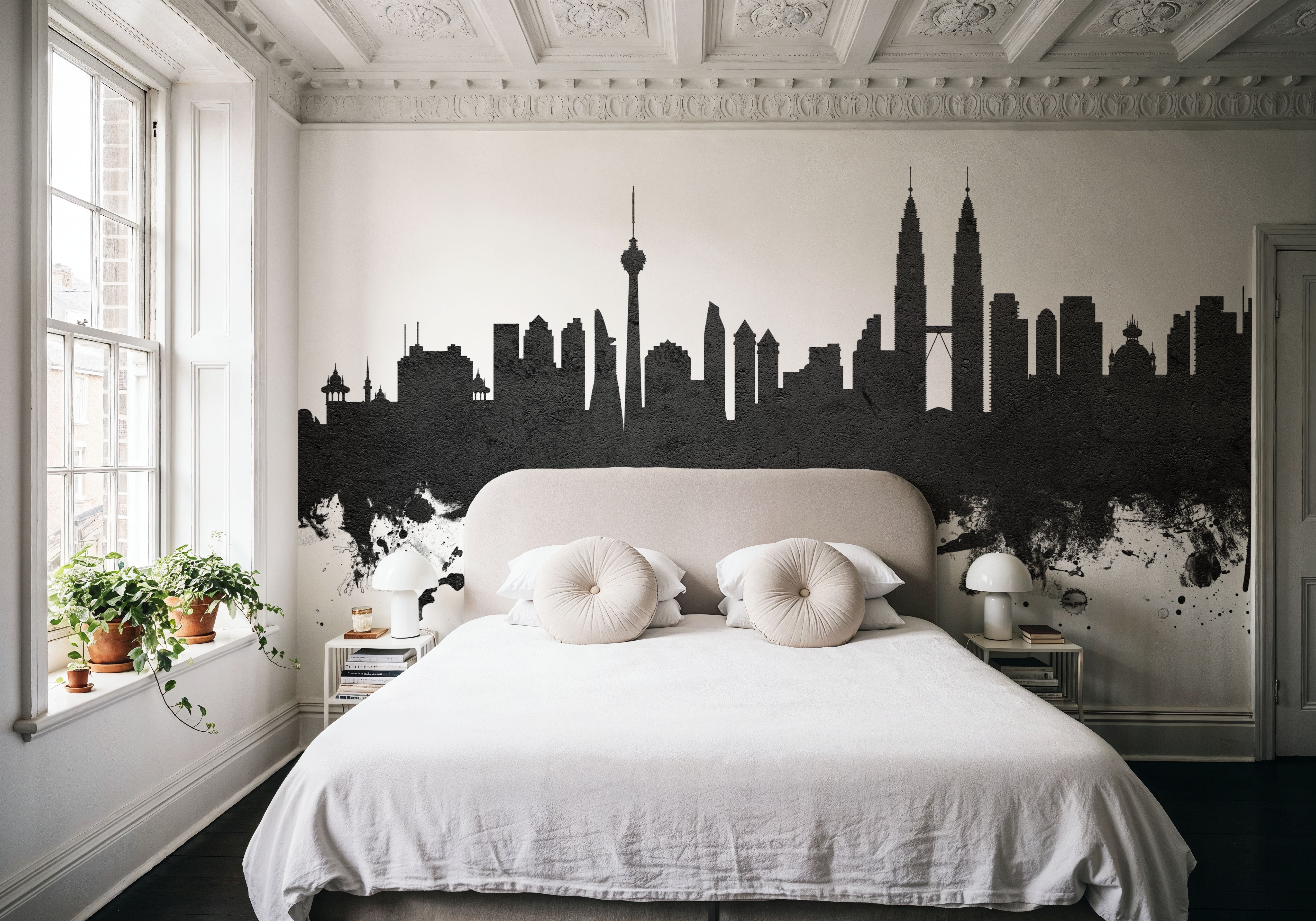 Kuala Lumpur Skyline Black & White