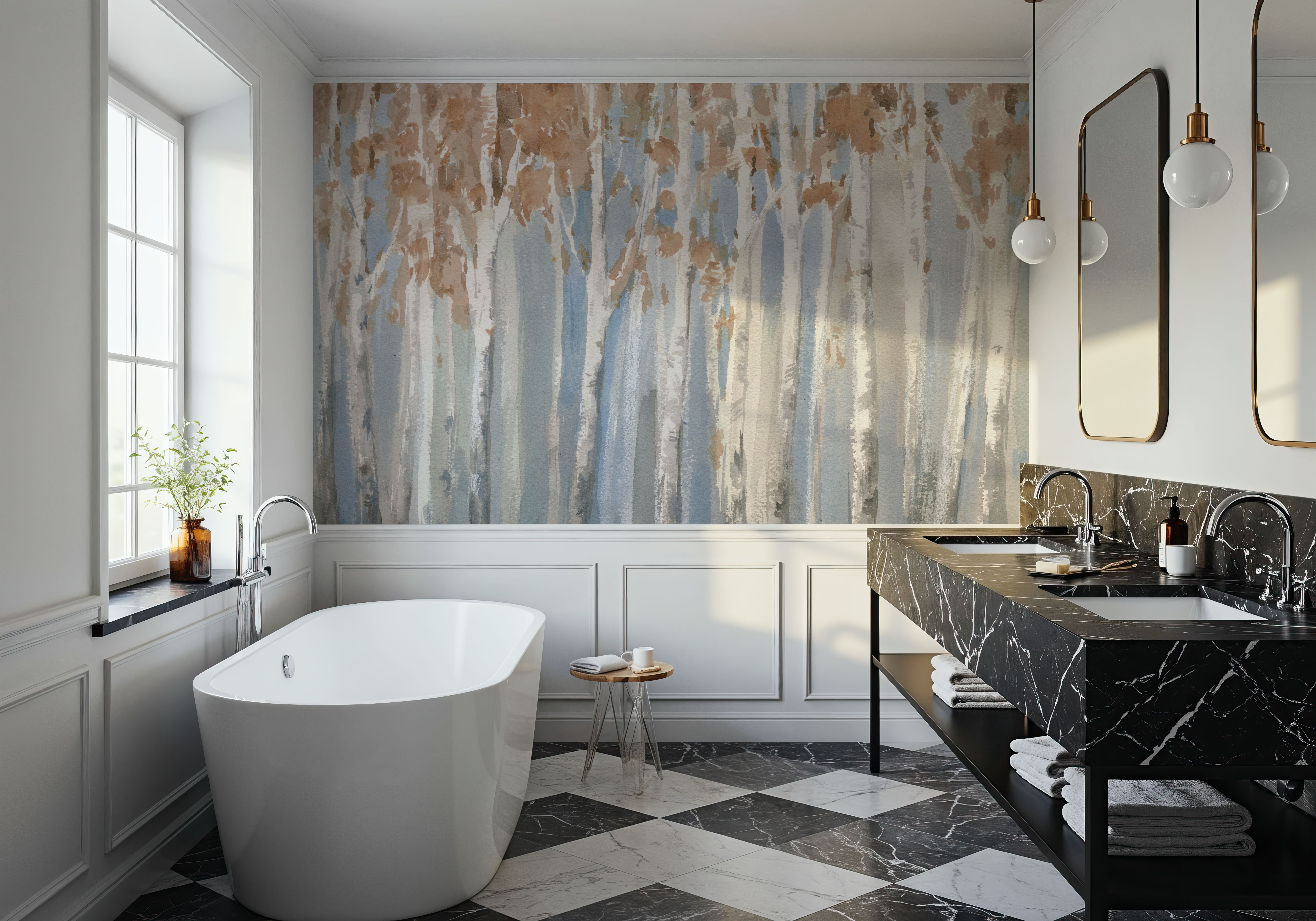 Fall Birch, Papier peint