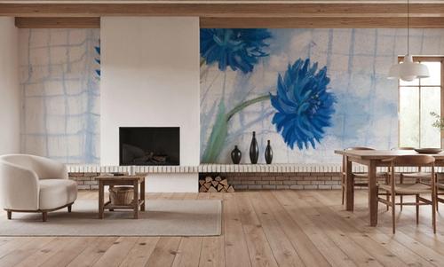 Cornflowers on Linen