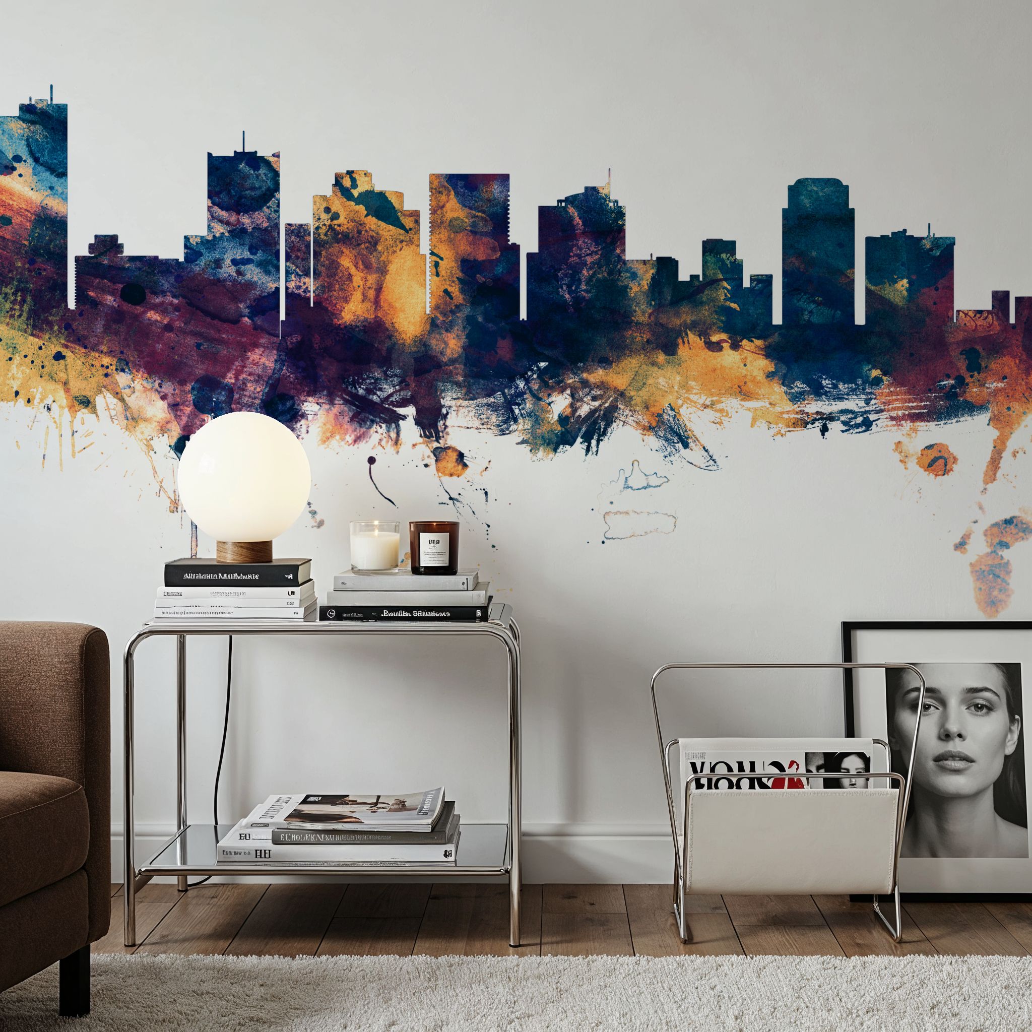 Phoenix Skyline Blue & Bronze