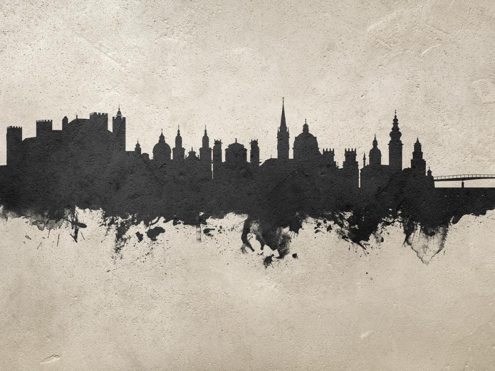 Salzburg Austria Skyline Concrete