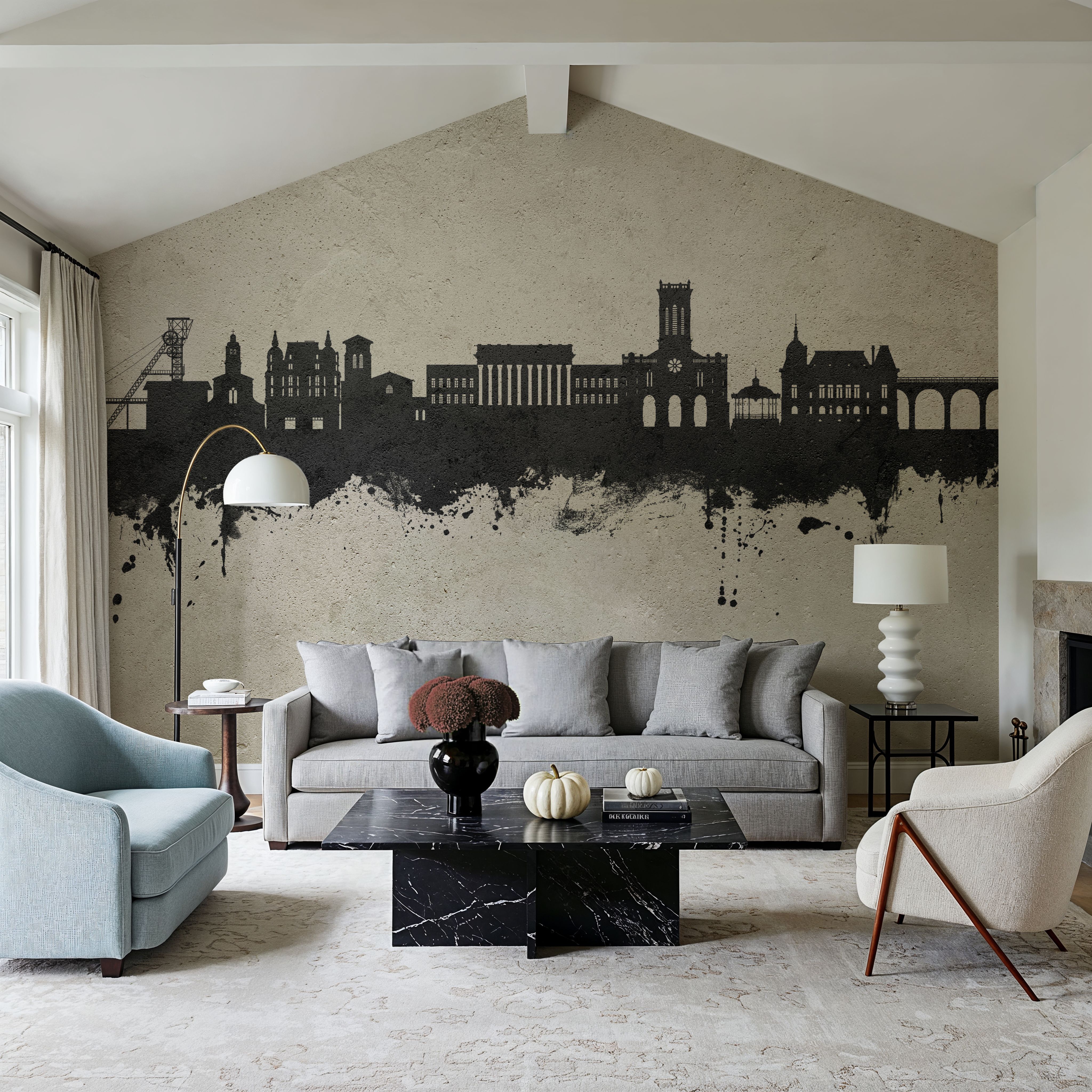 Saint-Étienne France Skyline Concrete