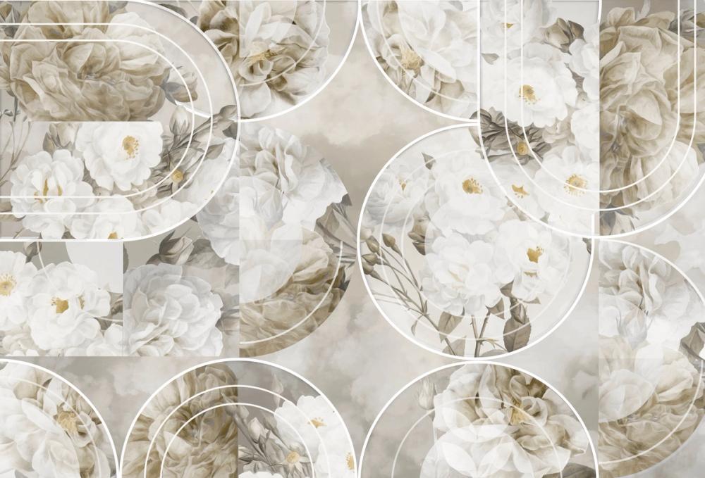 Retro Roses White