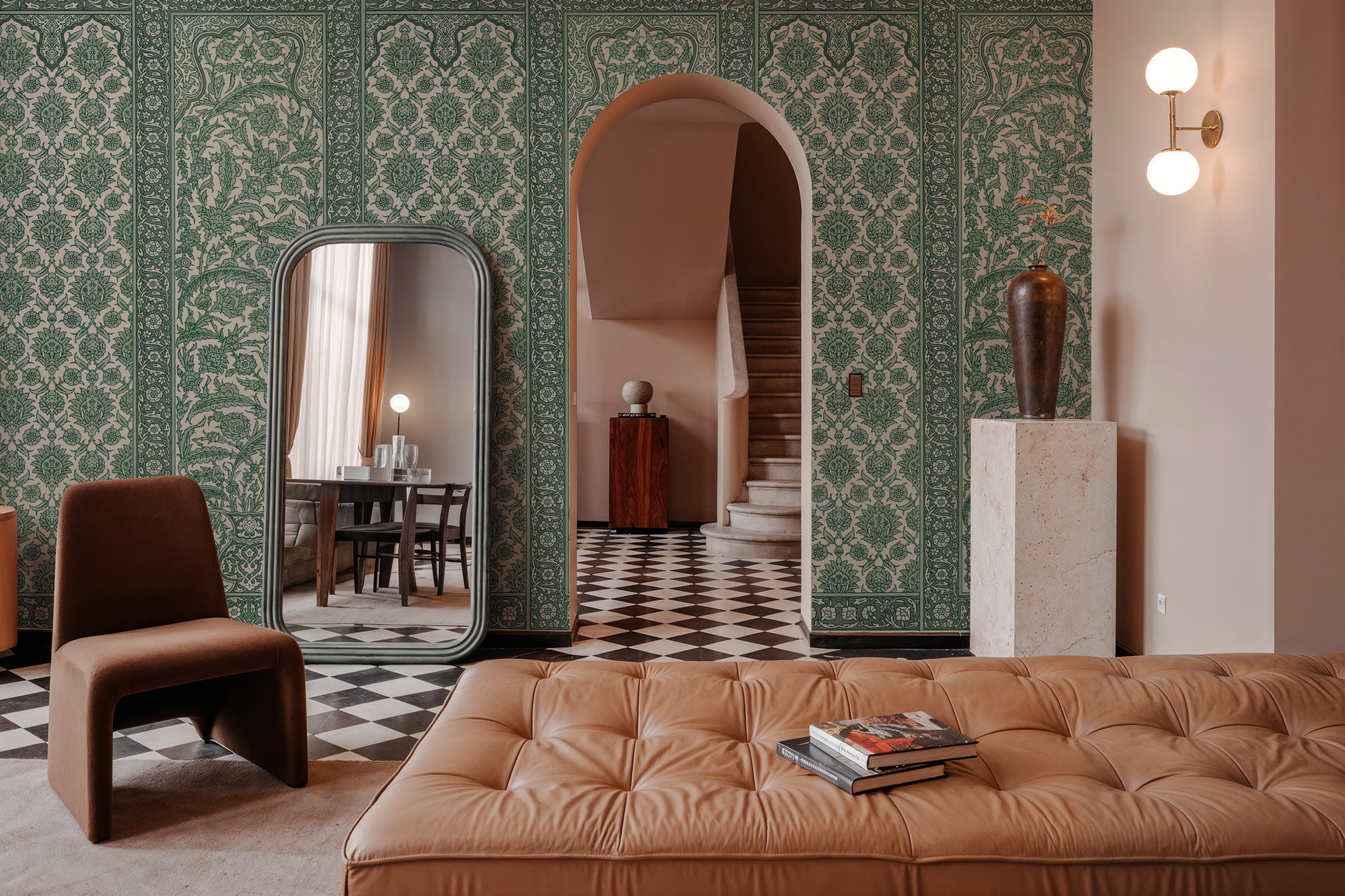 Riad Ornaments, Forest Green