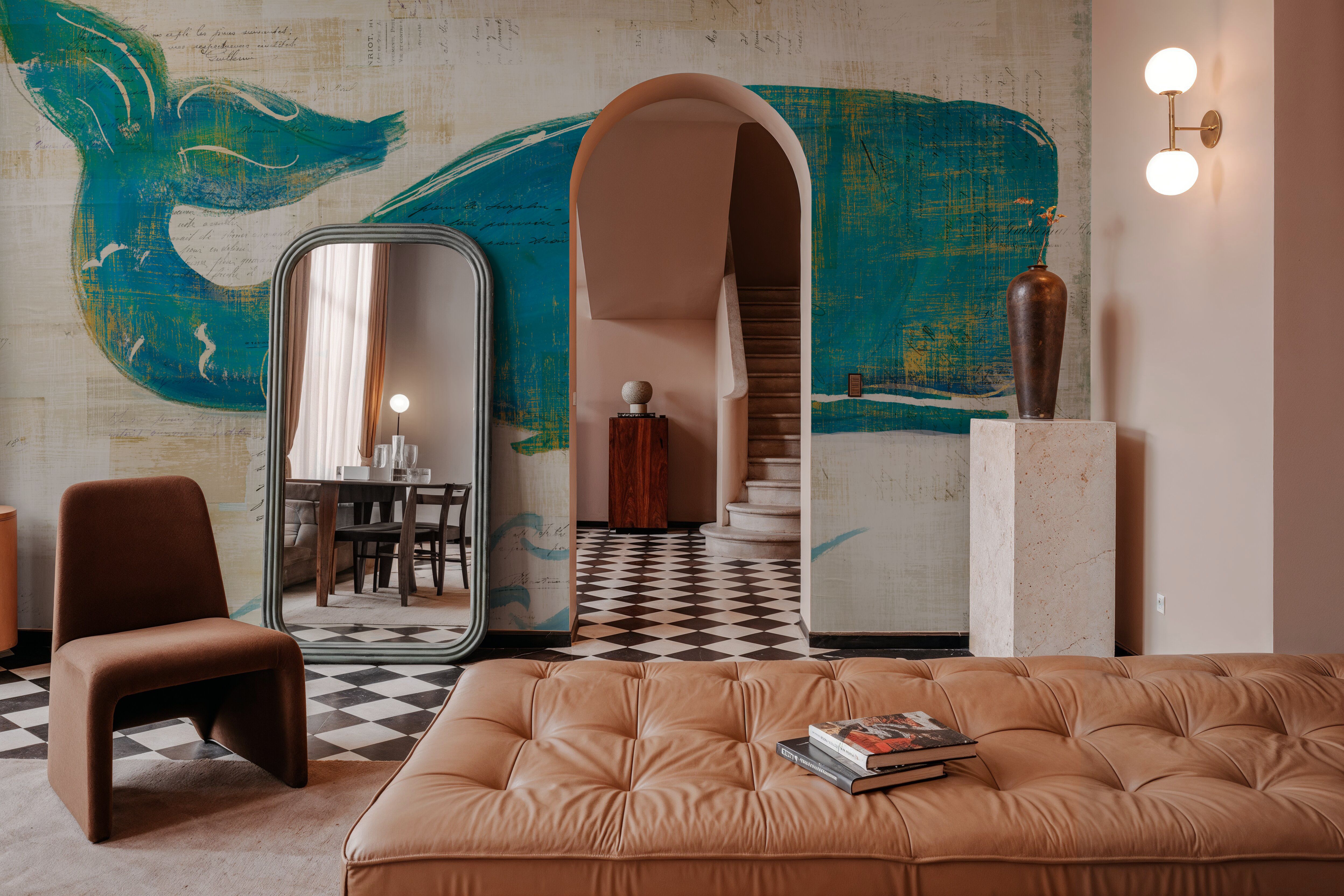 On the Waves I, Tapeten