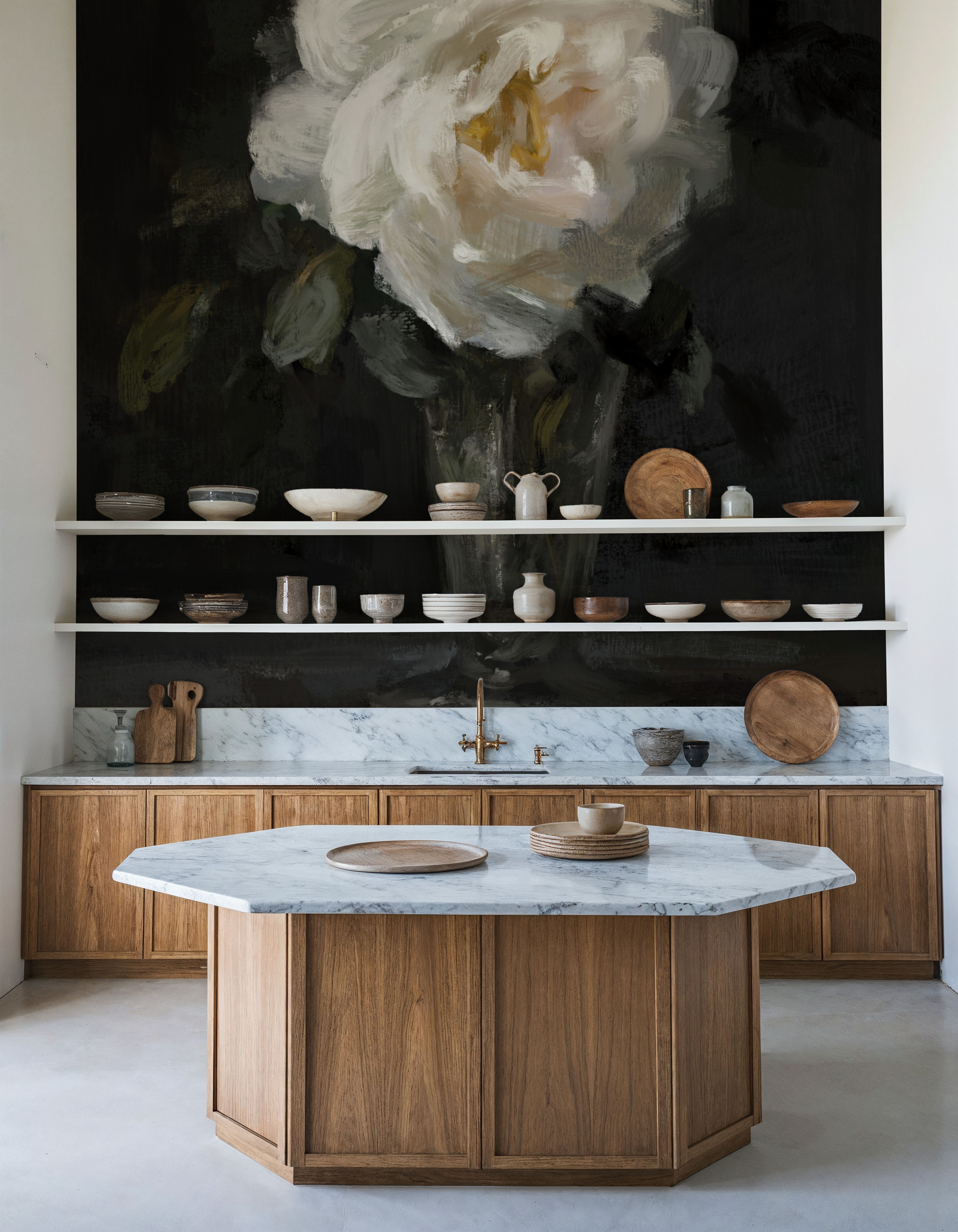 White Rose In a Glass Vase