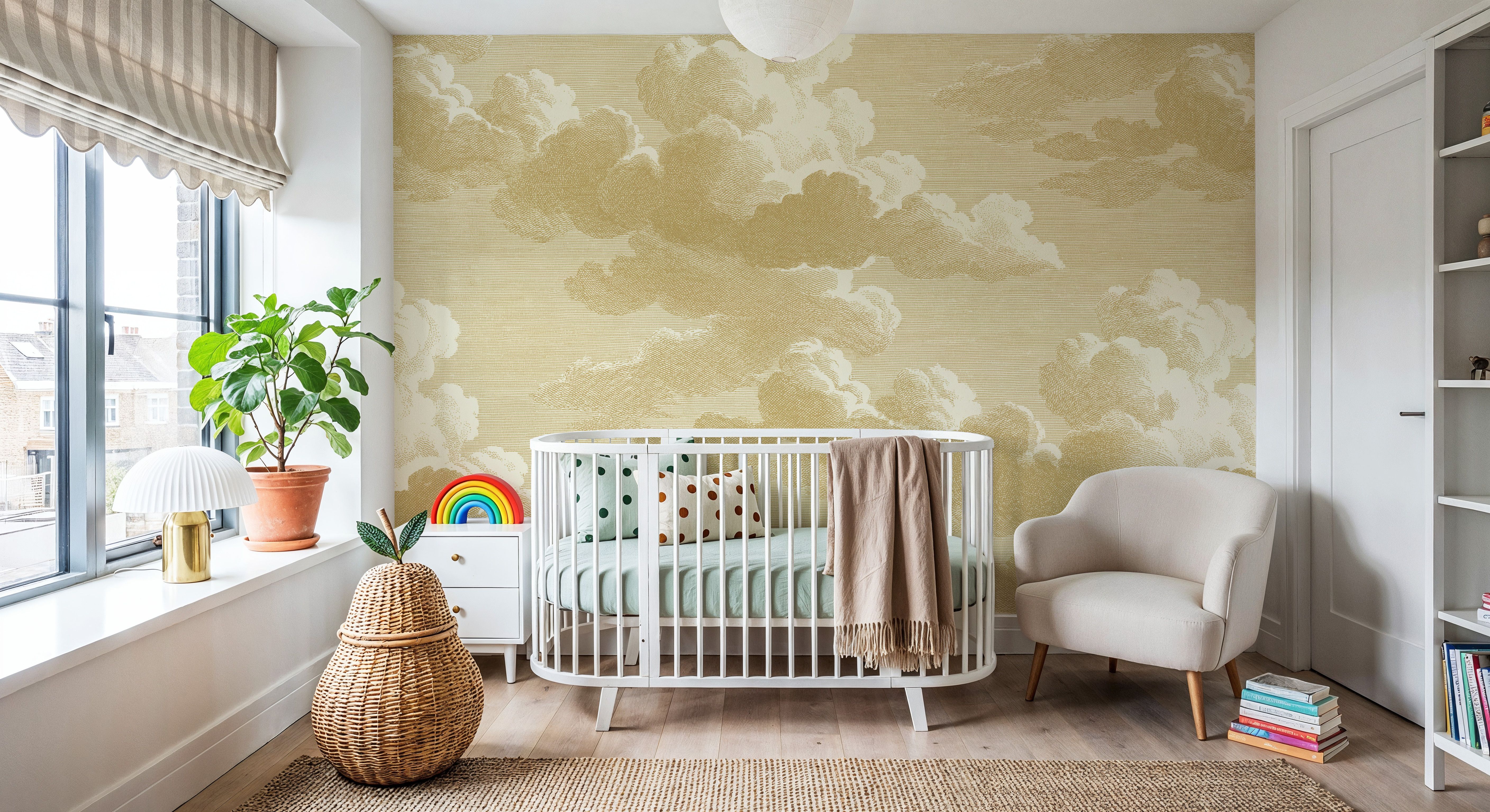 Intaglio Clouds, Butter Yellow