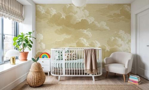Intaglio Clouds, Butter Yellow