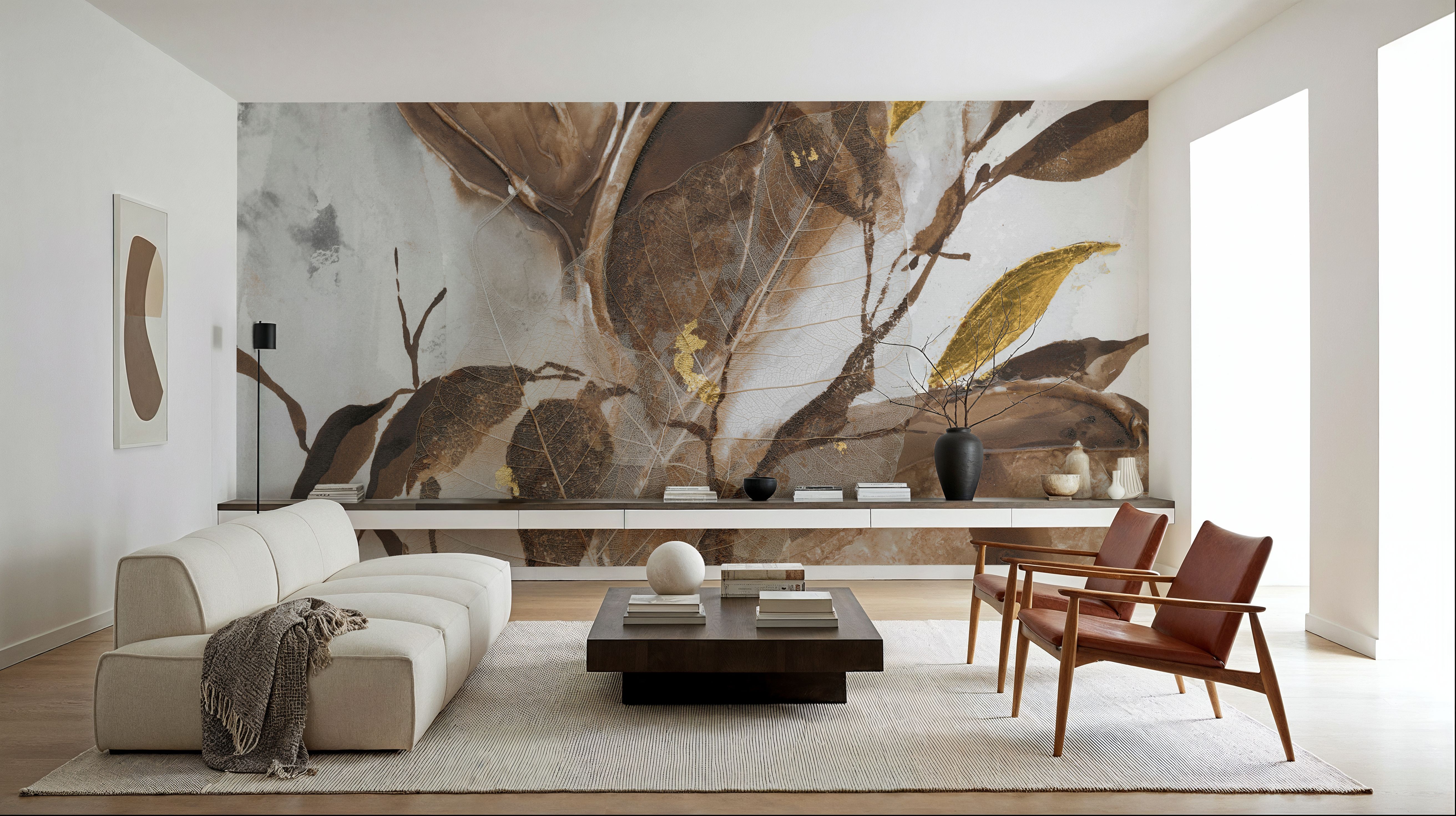 Gilded Leaf Collage I