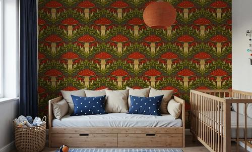 Heritage Toadstool, Deep Red