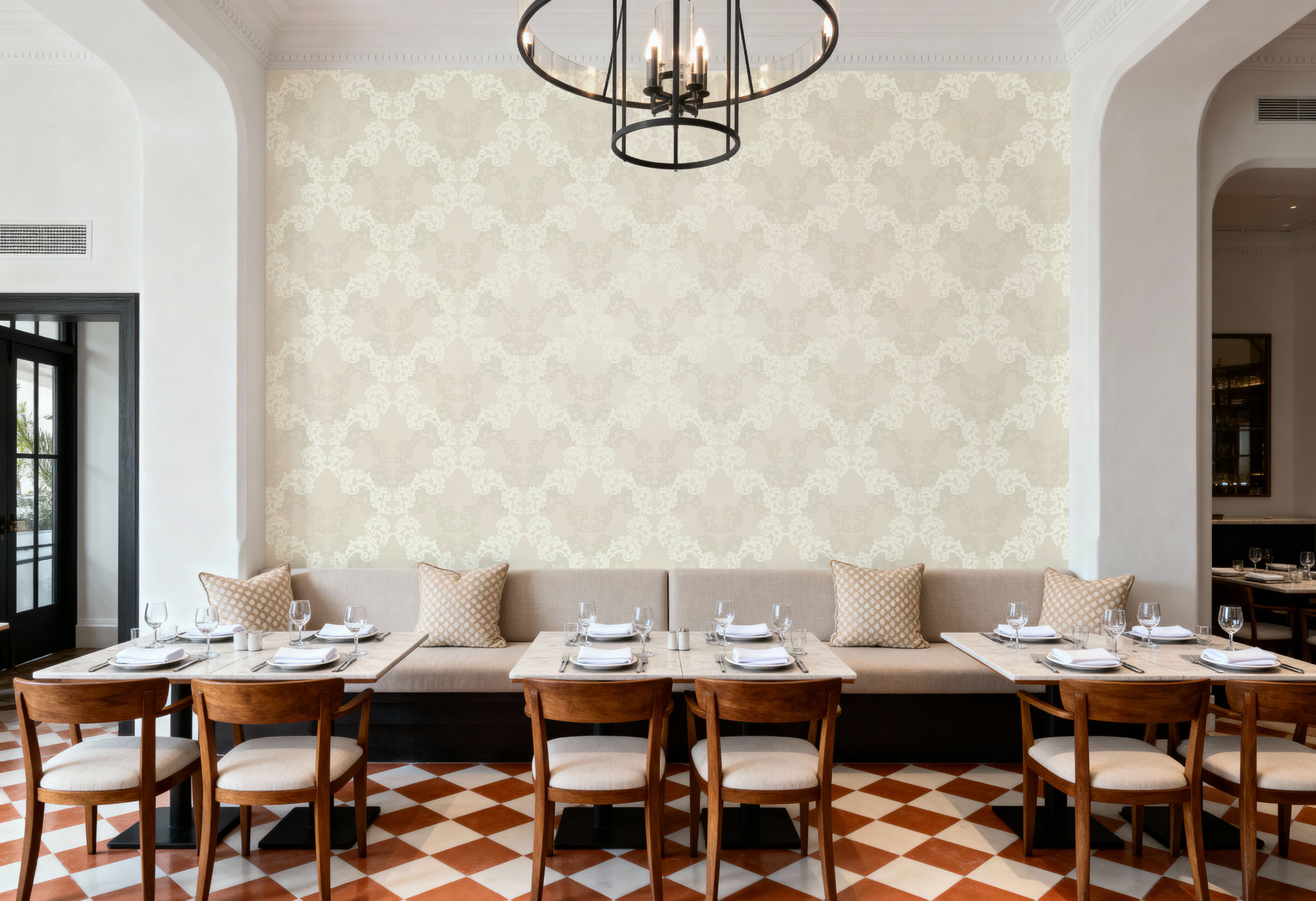 Overlay Damask White