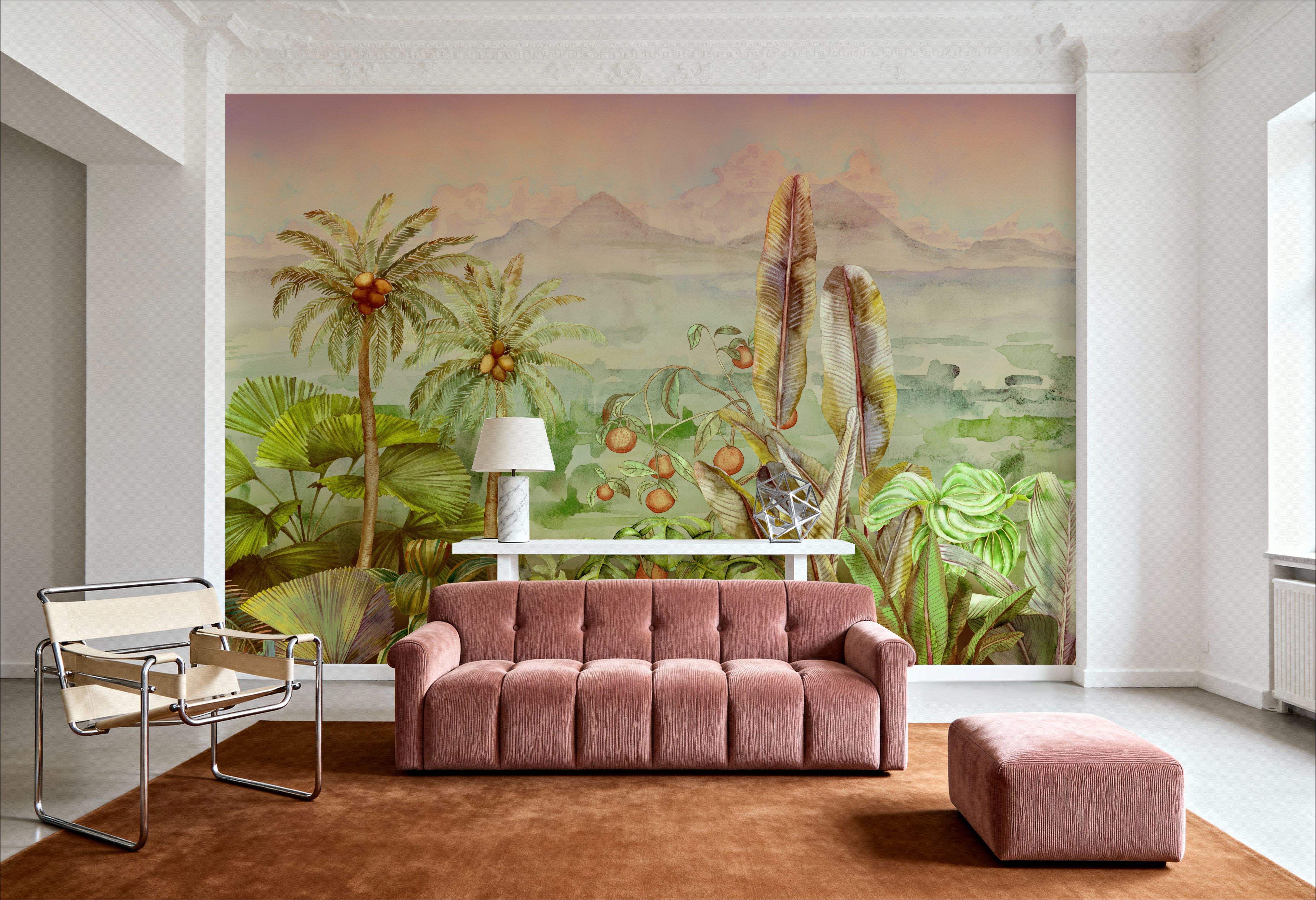 Tropical Green Twilight, Wallpaper