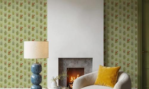 Wildflower Collage, Pistachio