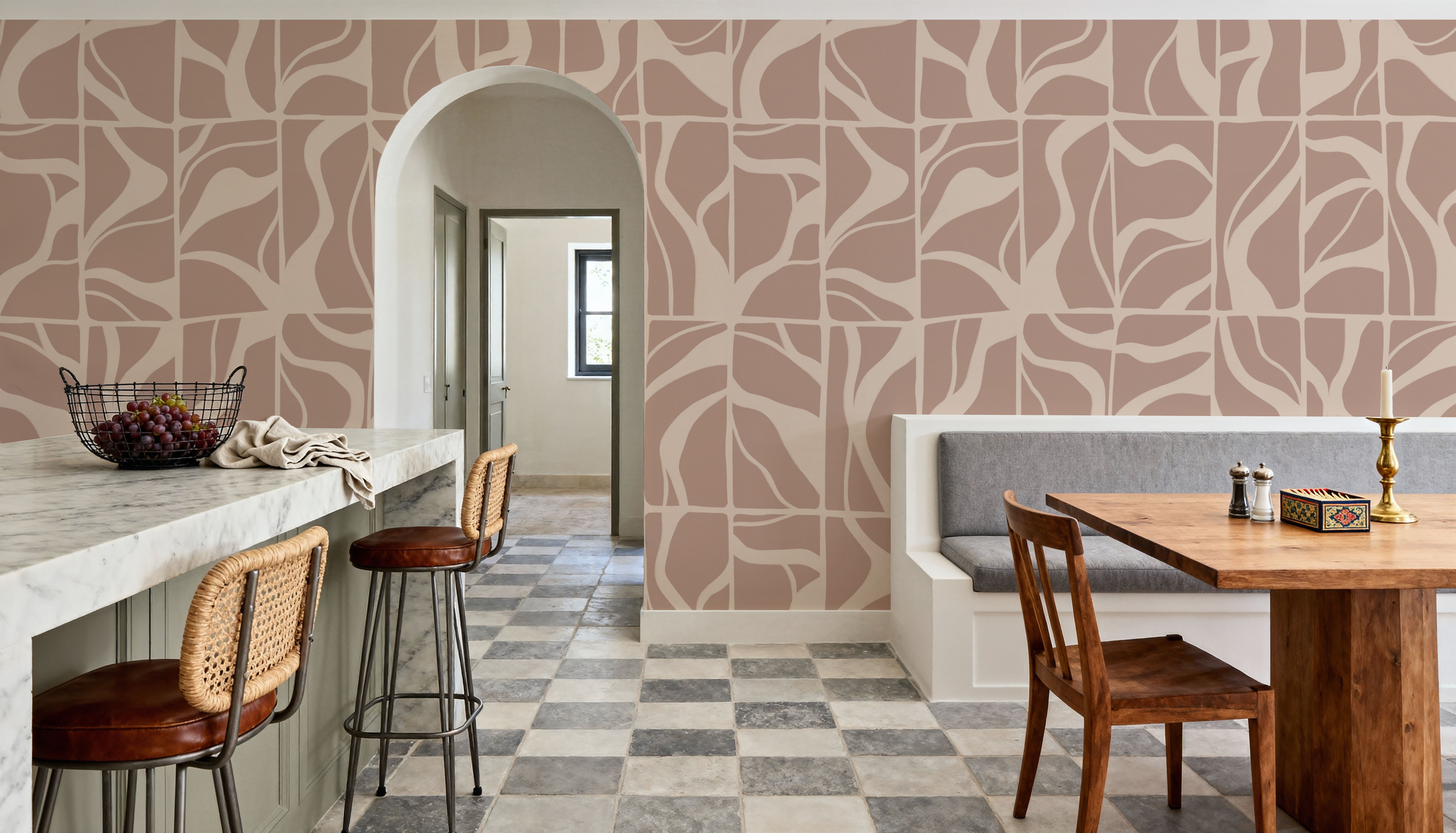 Linear Drift, Toffee, Behang