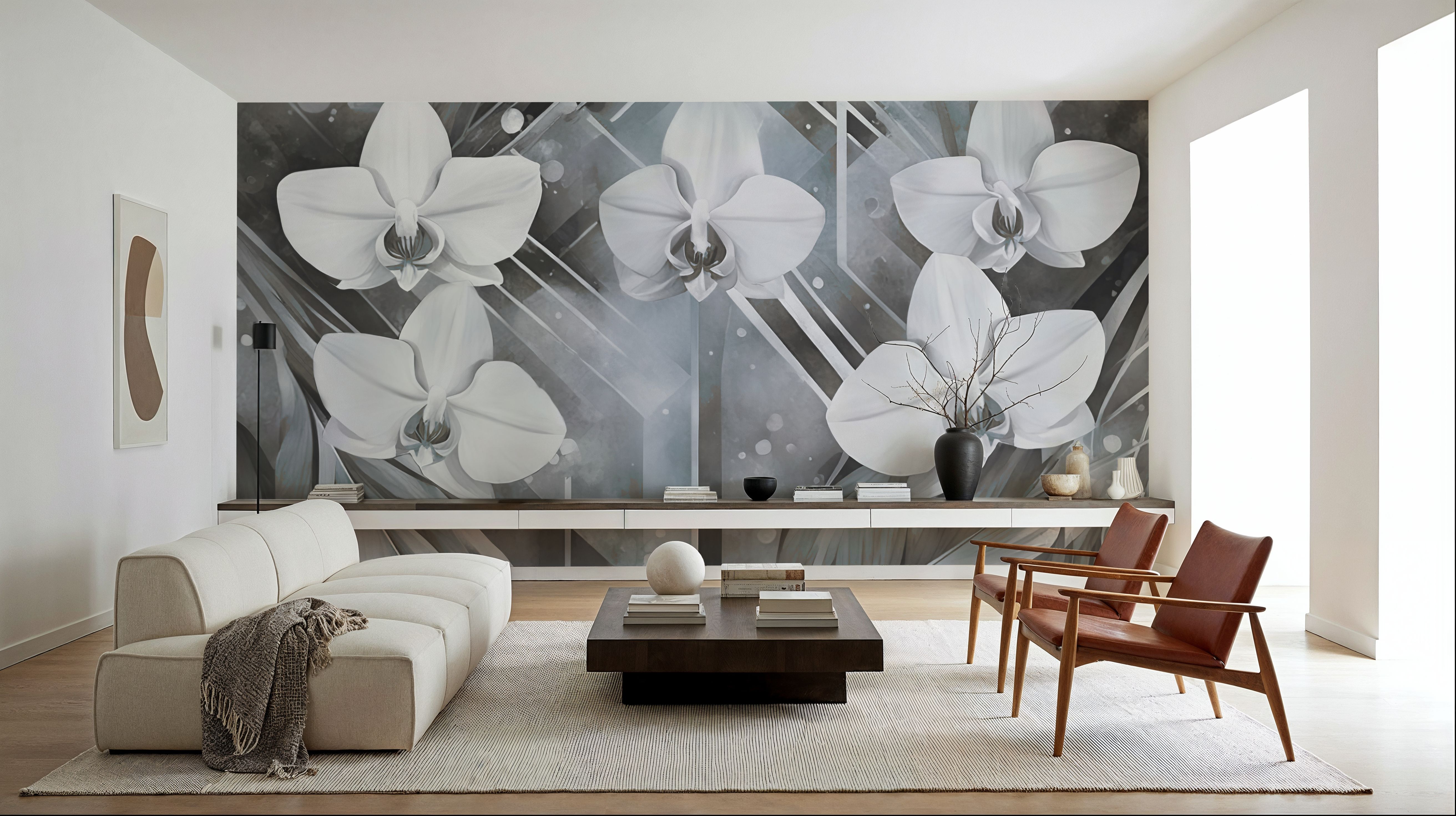 Geometry and Orchids Blue