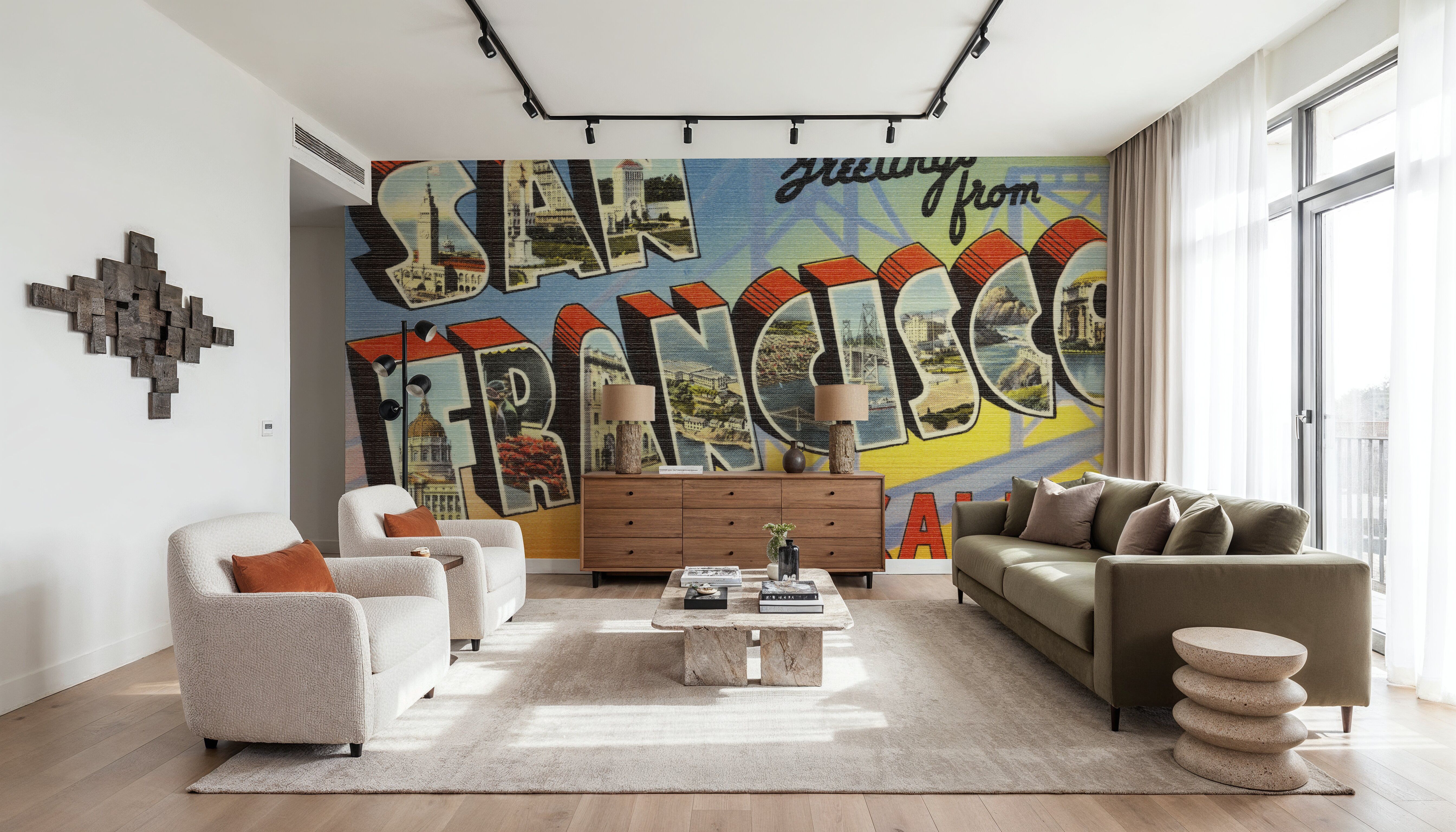 Greetings from San Francisco - Screenprint Postcard