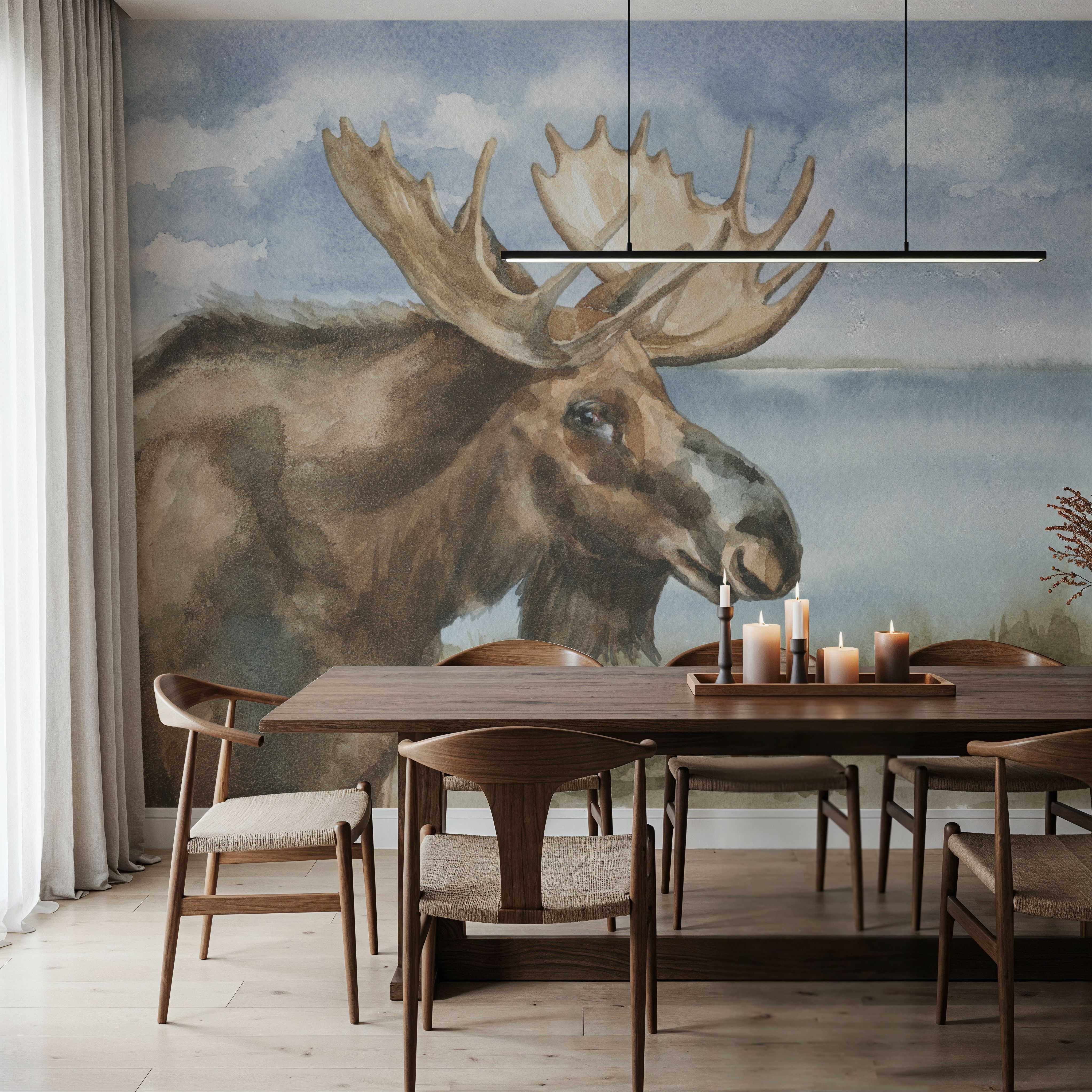 Moose by Lake