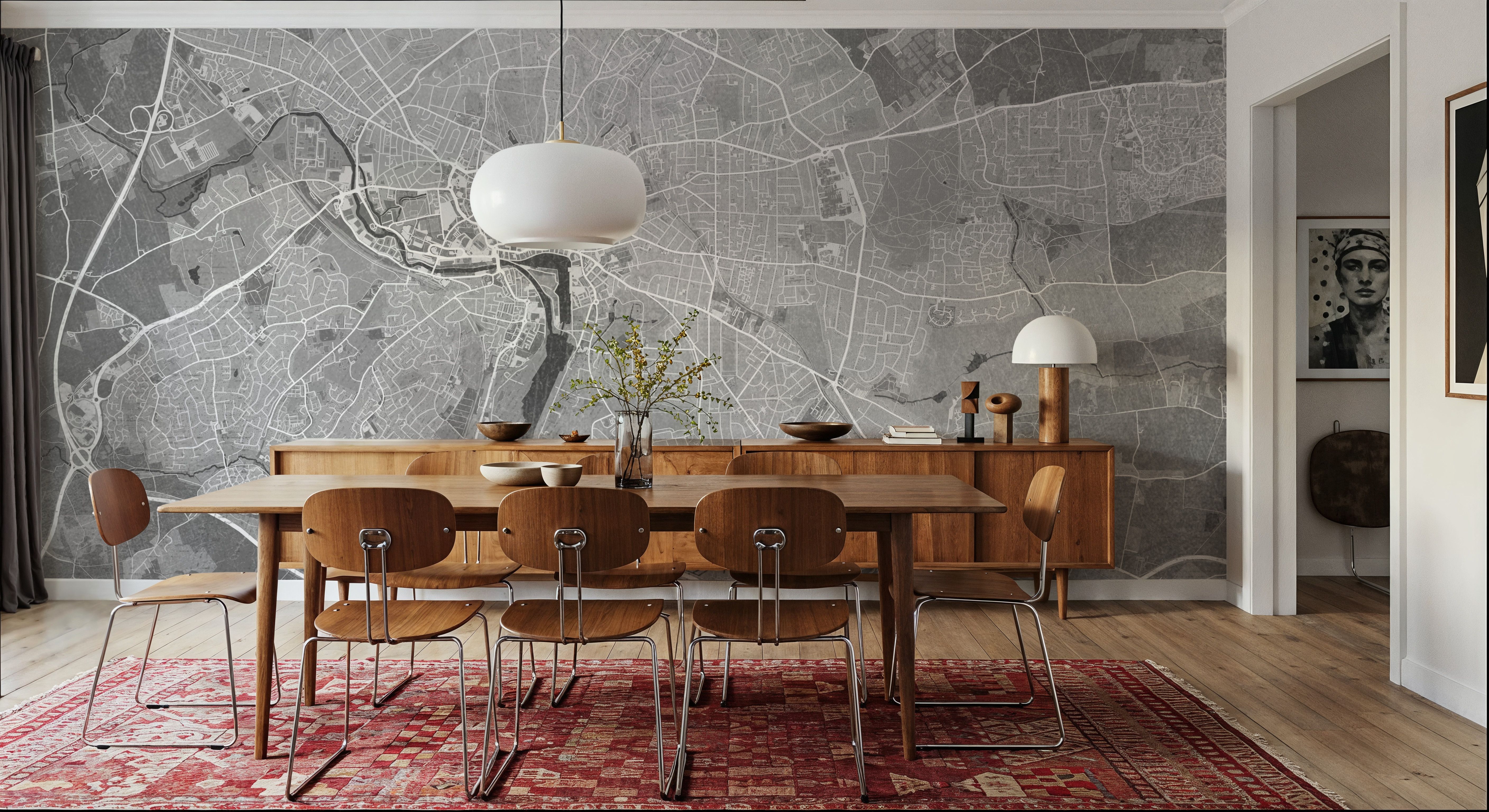 Ipswich Grey, Behang