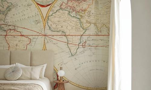 19th Century Map Of The World