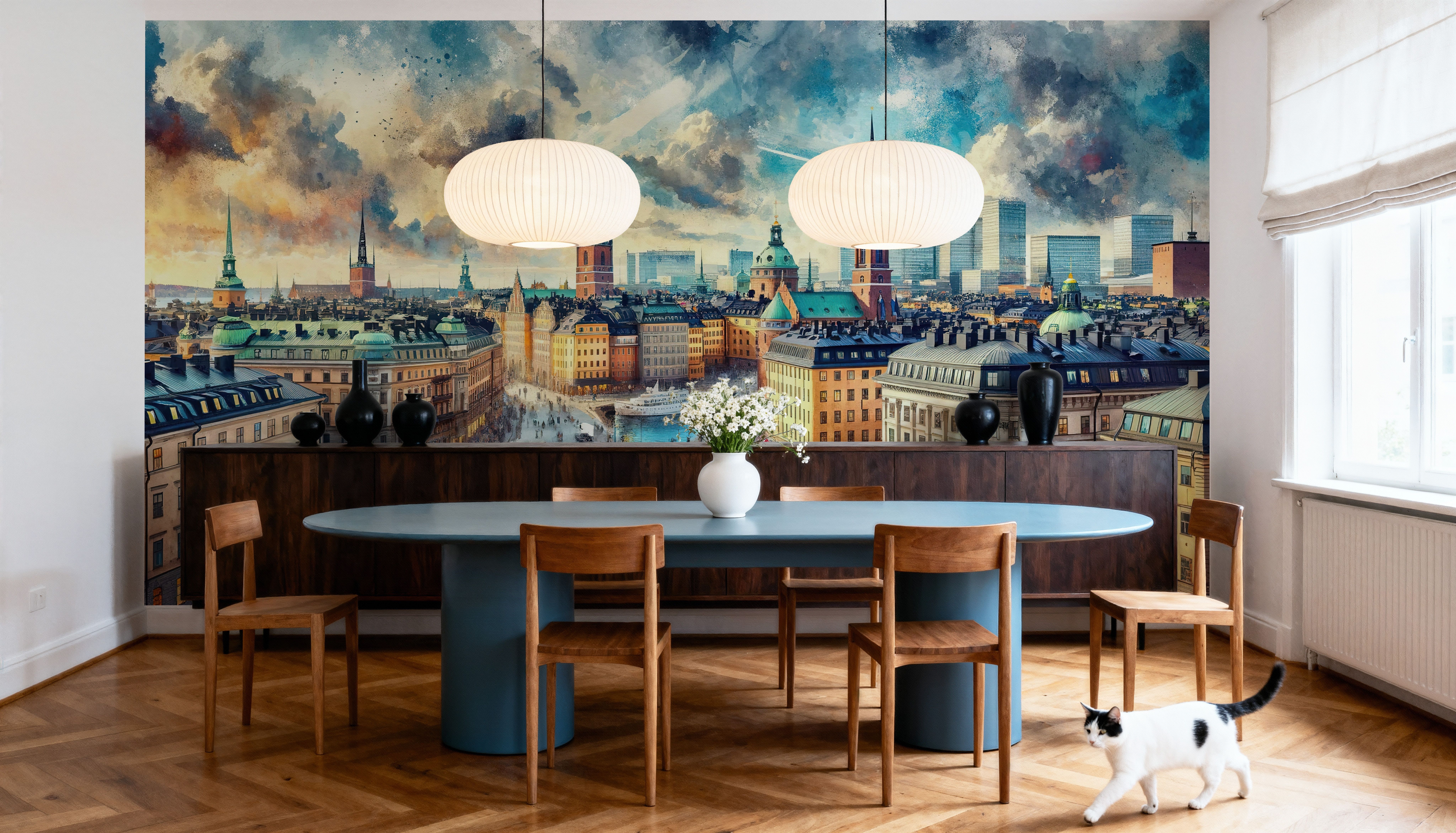 Watercolor Stockholm Sweden