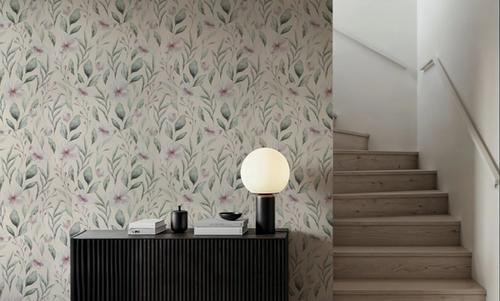 Twigs And Anemones Beige