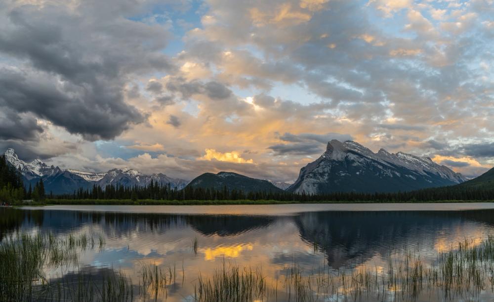 Clouds above Mount Rundle