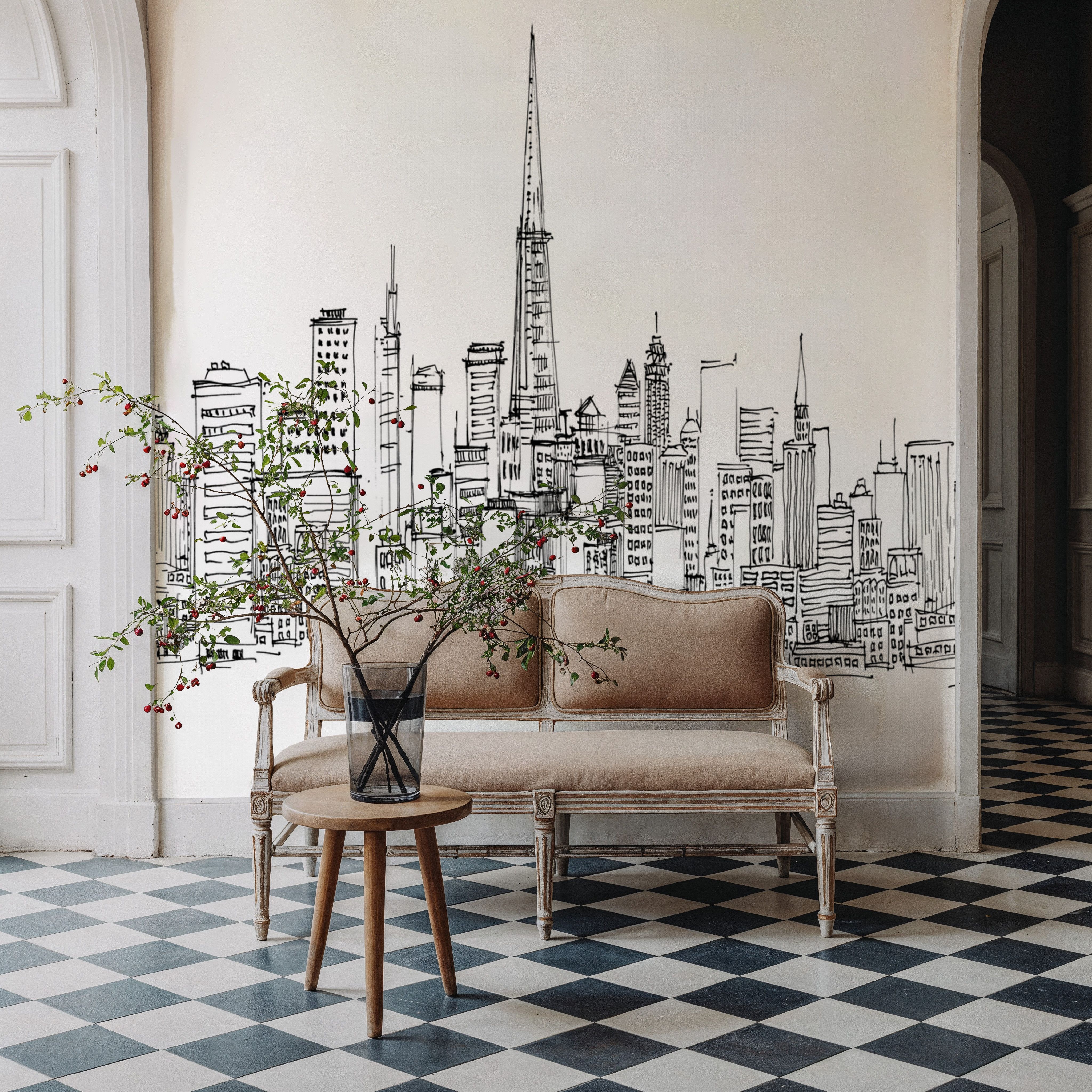 Draw San Francisco Skyline