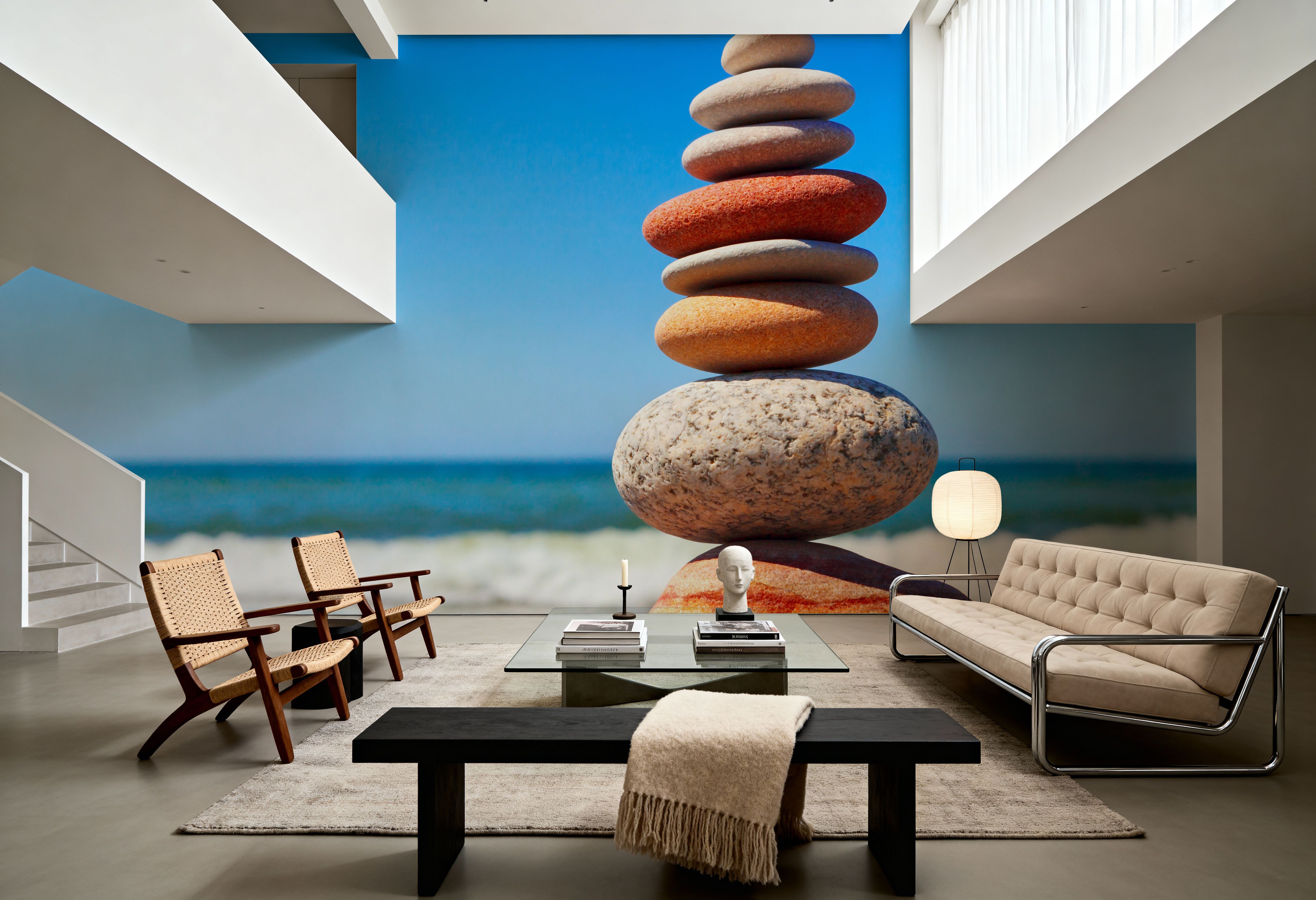 Multicolored Pebble Tower