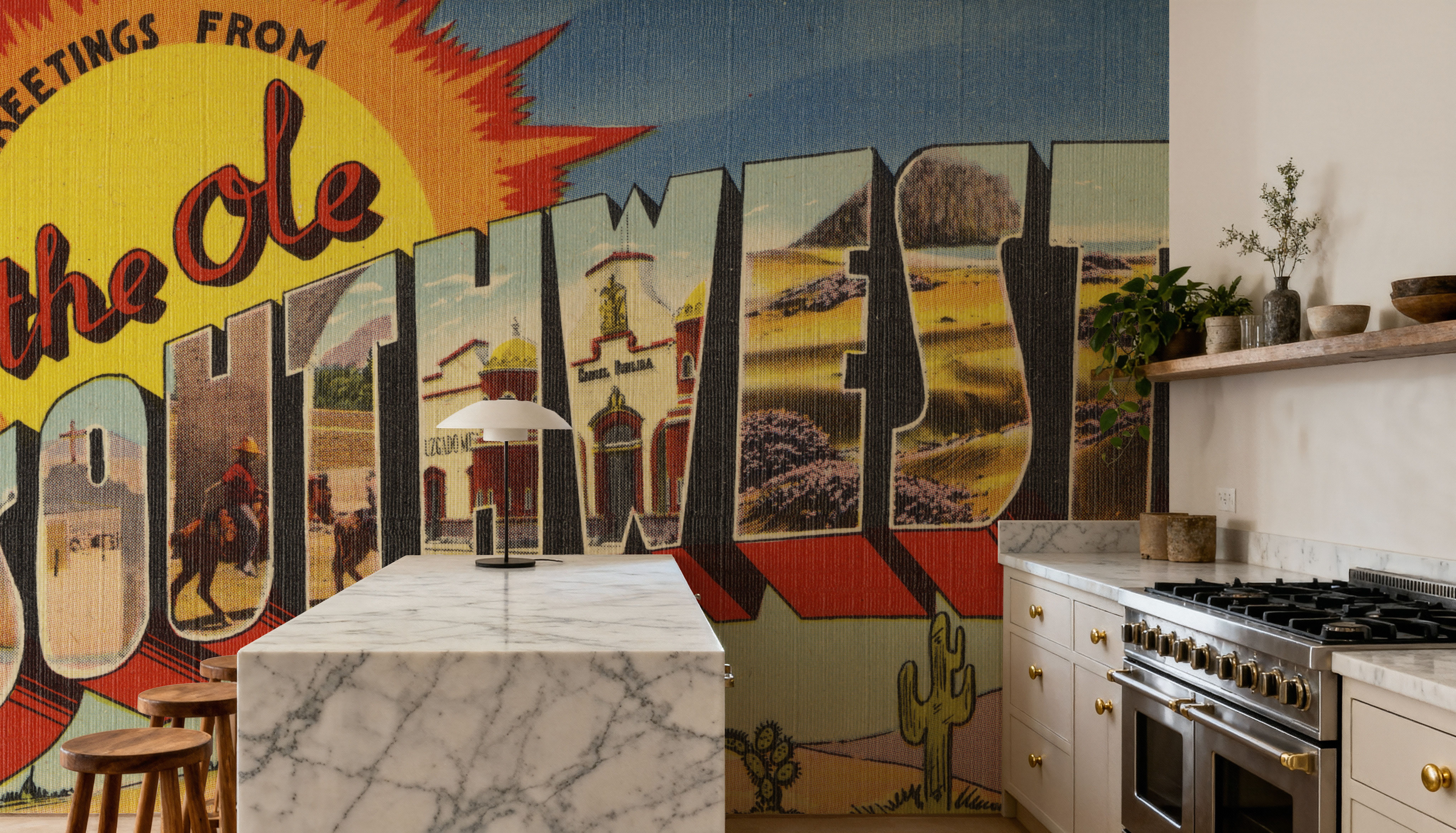 Greetings from the Ole Southwest - Screenprint Postcard