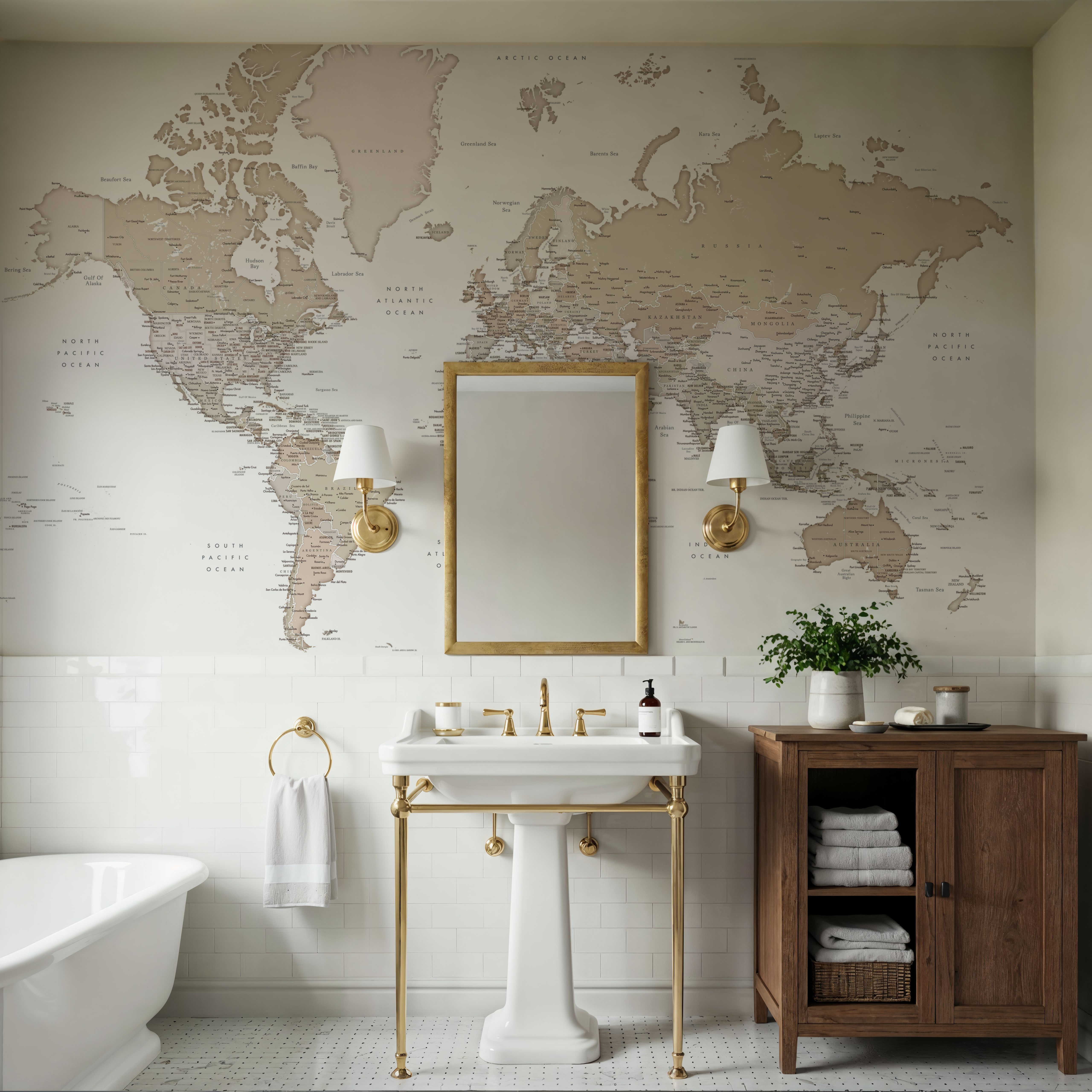 World Map Cities - Louie