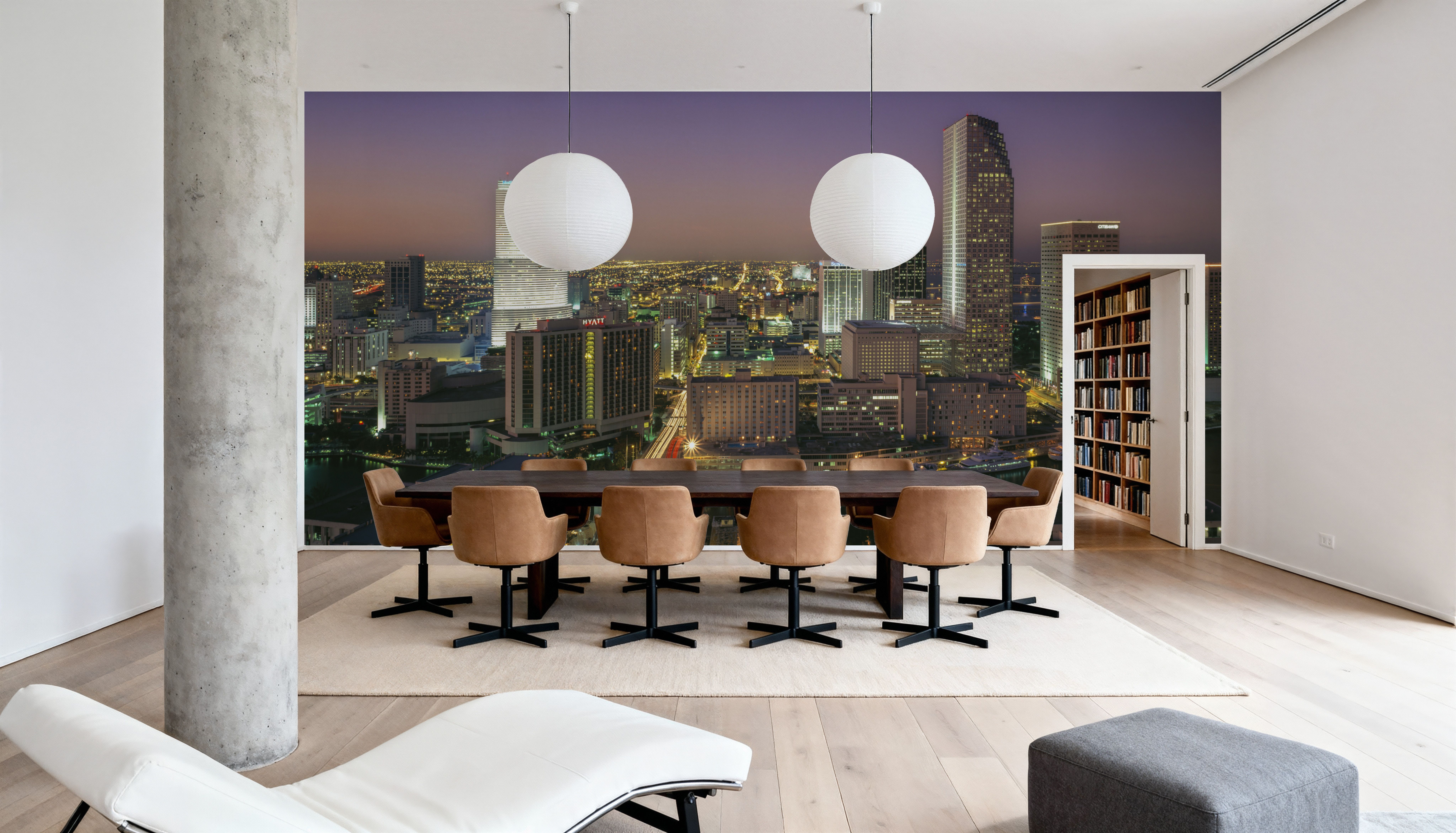 Metropolitan Dusk II, Behang