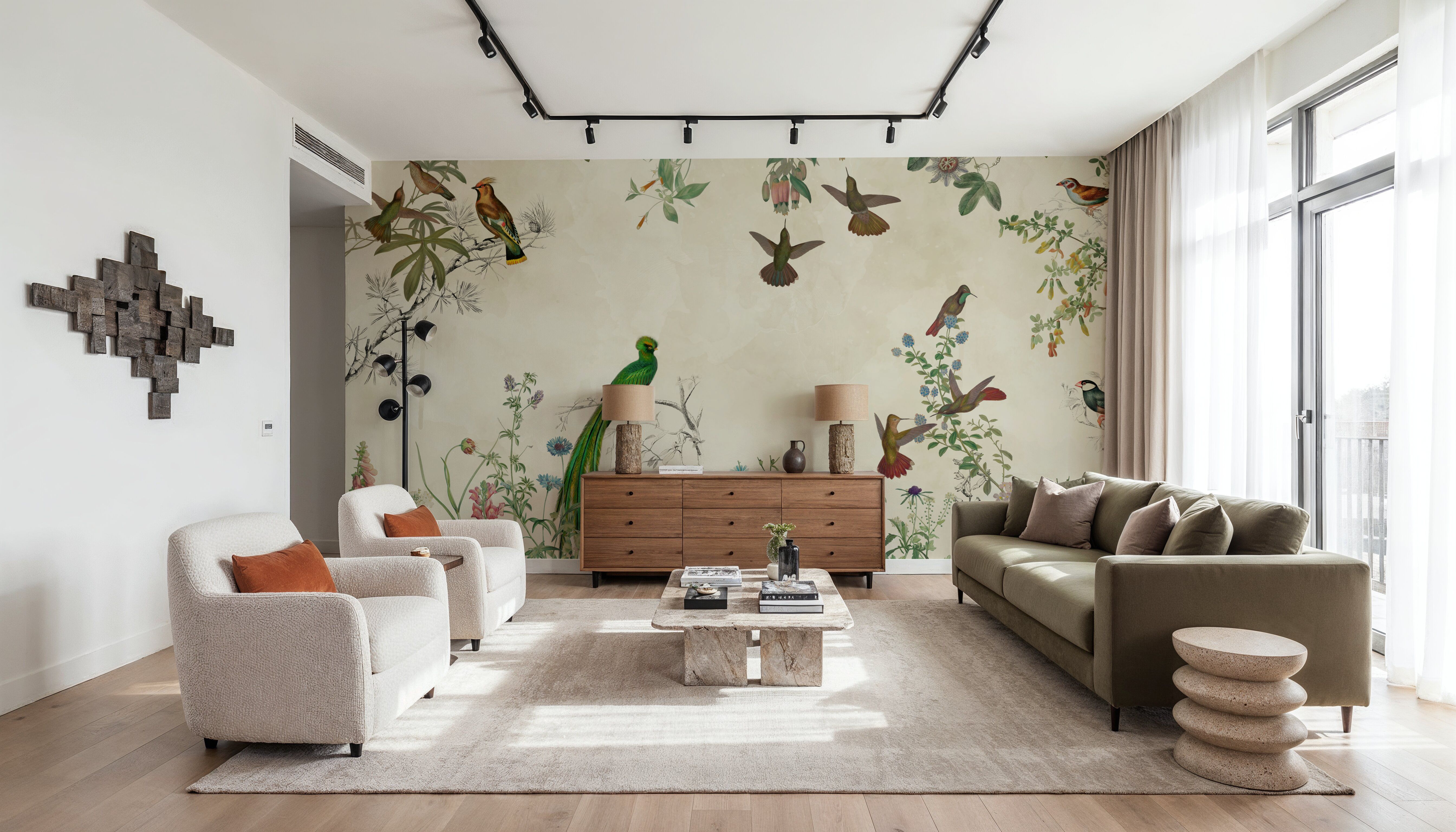 Fields of Birds and Flowers