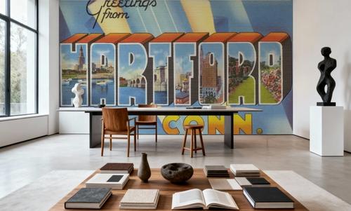 Greetings from Hartford - Screenprint Postcard