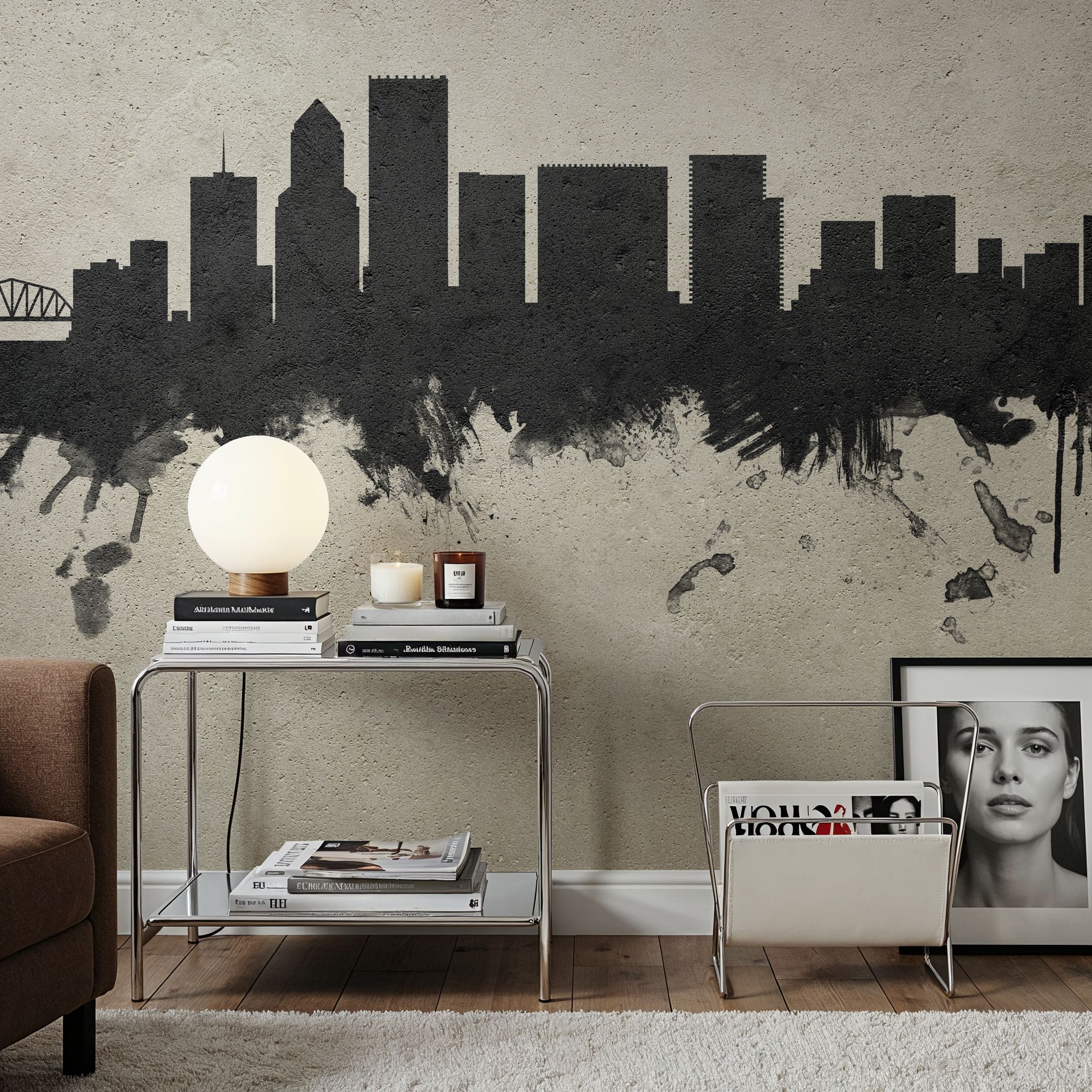 Portland Oregon Skyline Concrete