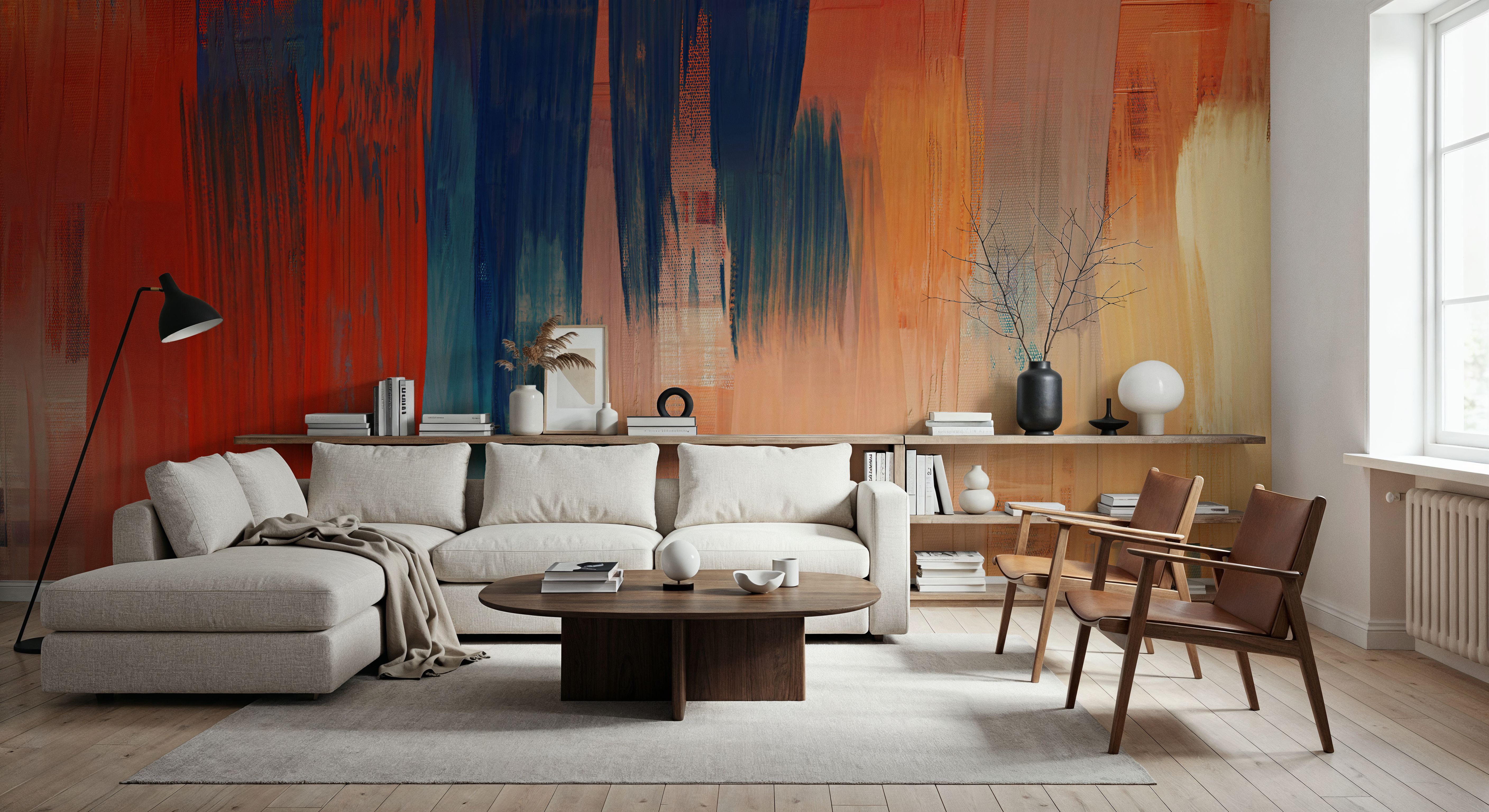 Abstract Study In Red