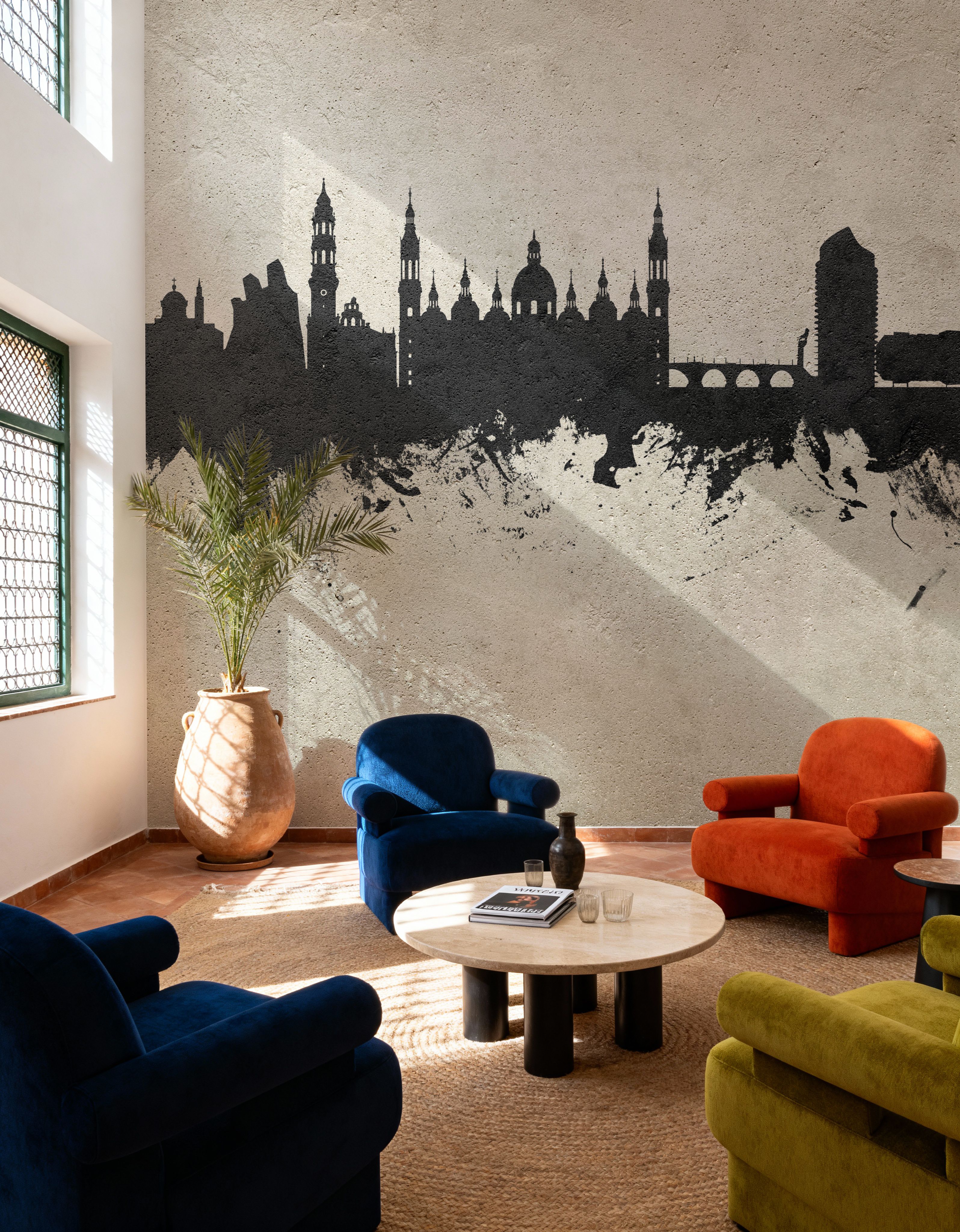 Zaragoza Spain Skyline Concrete