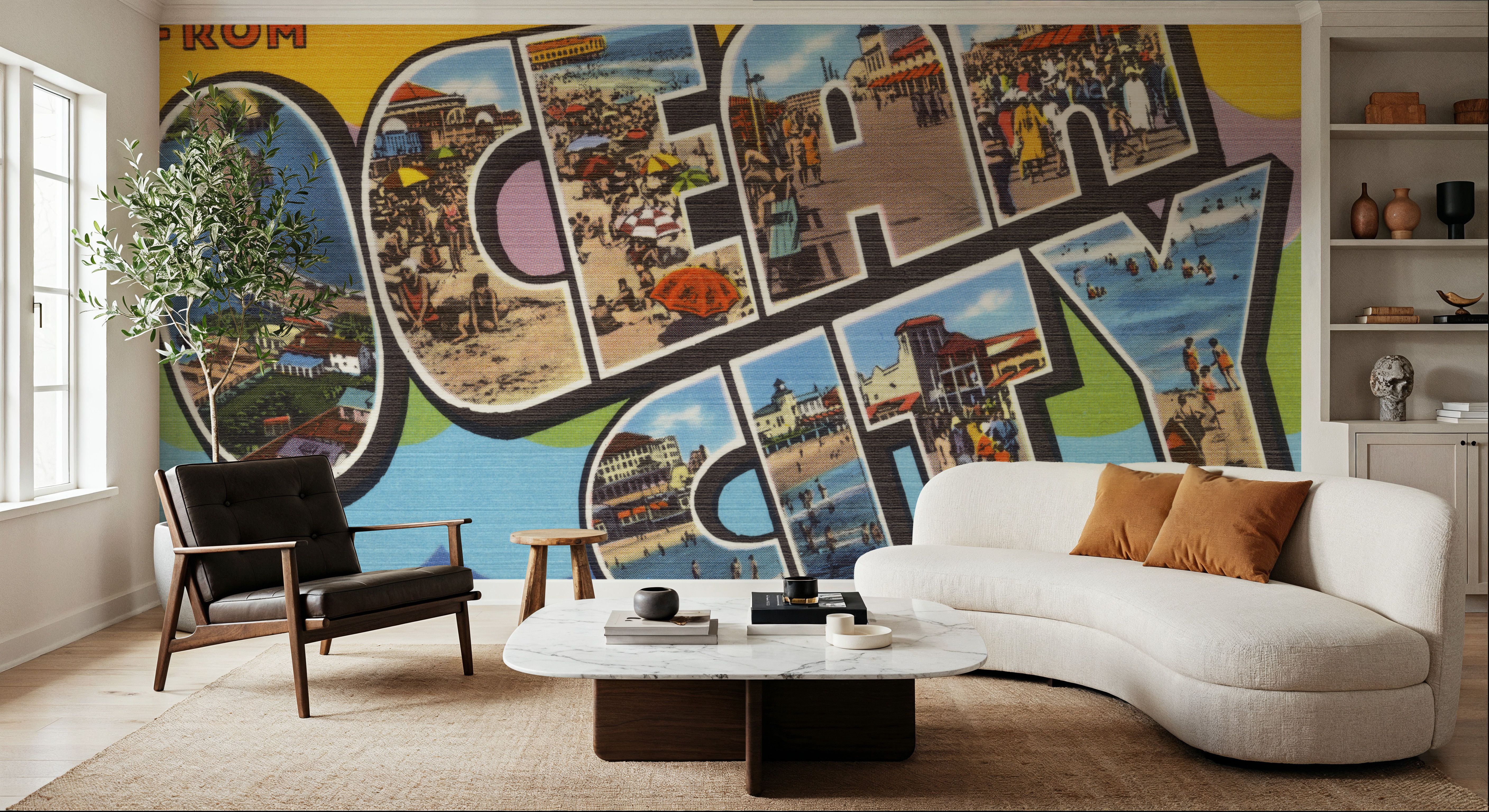 Greetings from Ocean City - Screenprint Postcard
