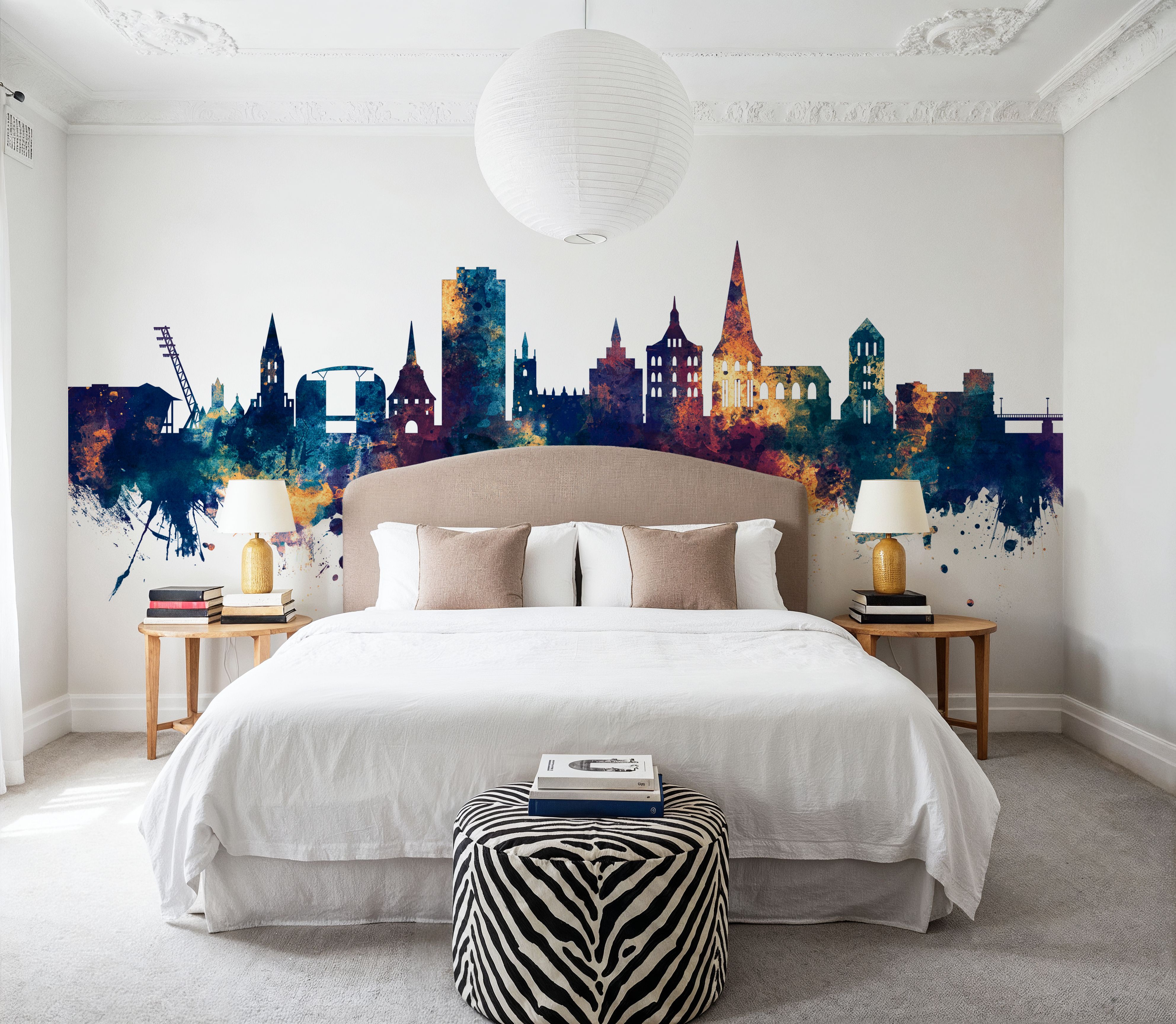 Rostock Germnay Skyline Blue & Bronze