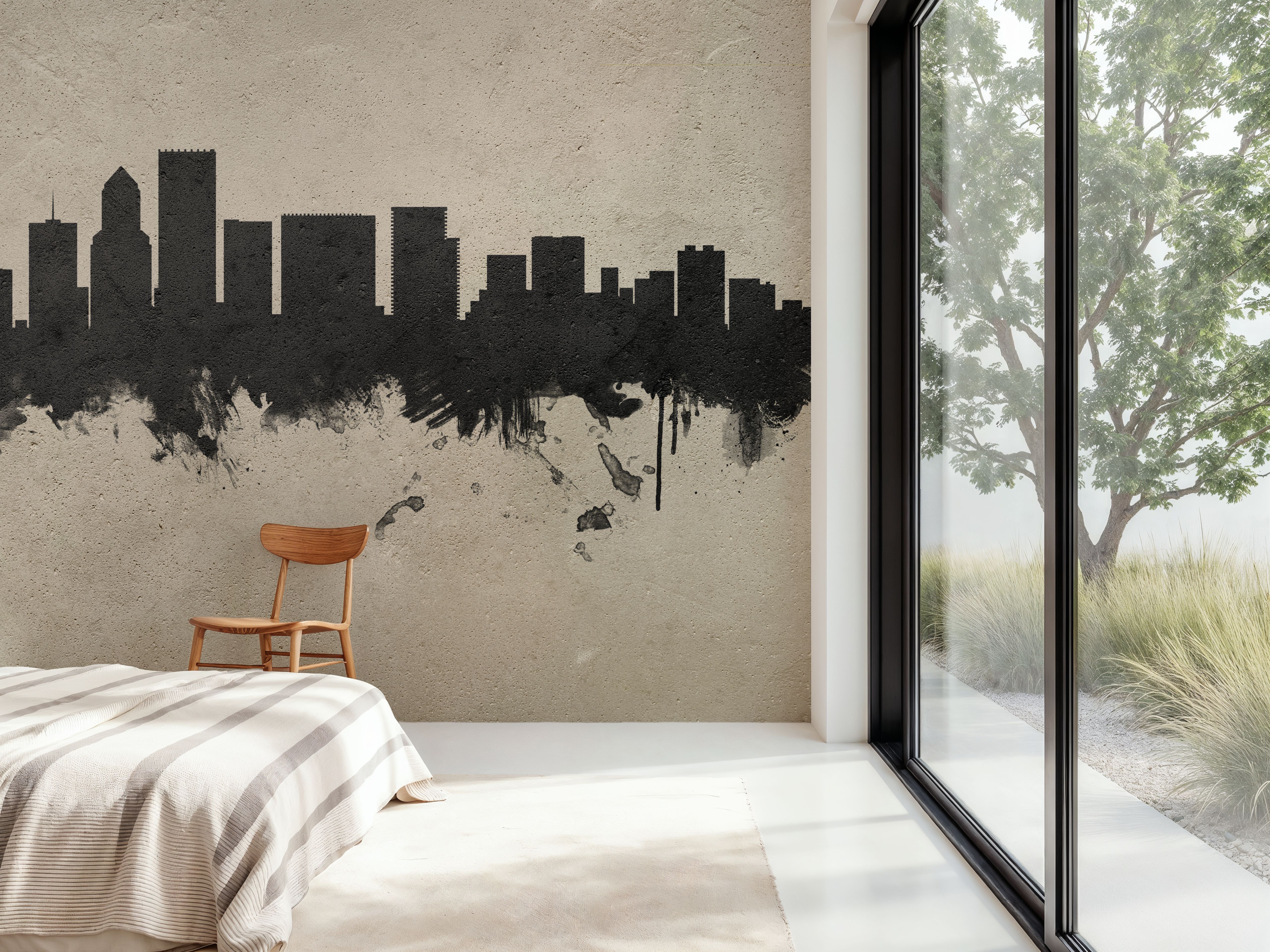 Portland Oregon Skyline Concrete
