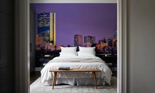 Purple Sunrise Gradient Twilight Metropolis