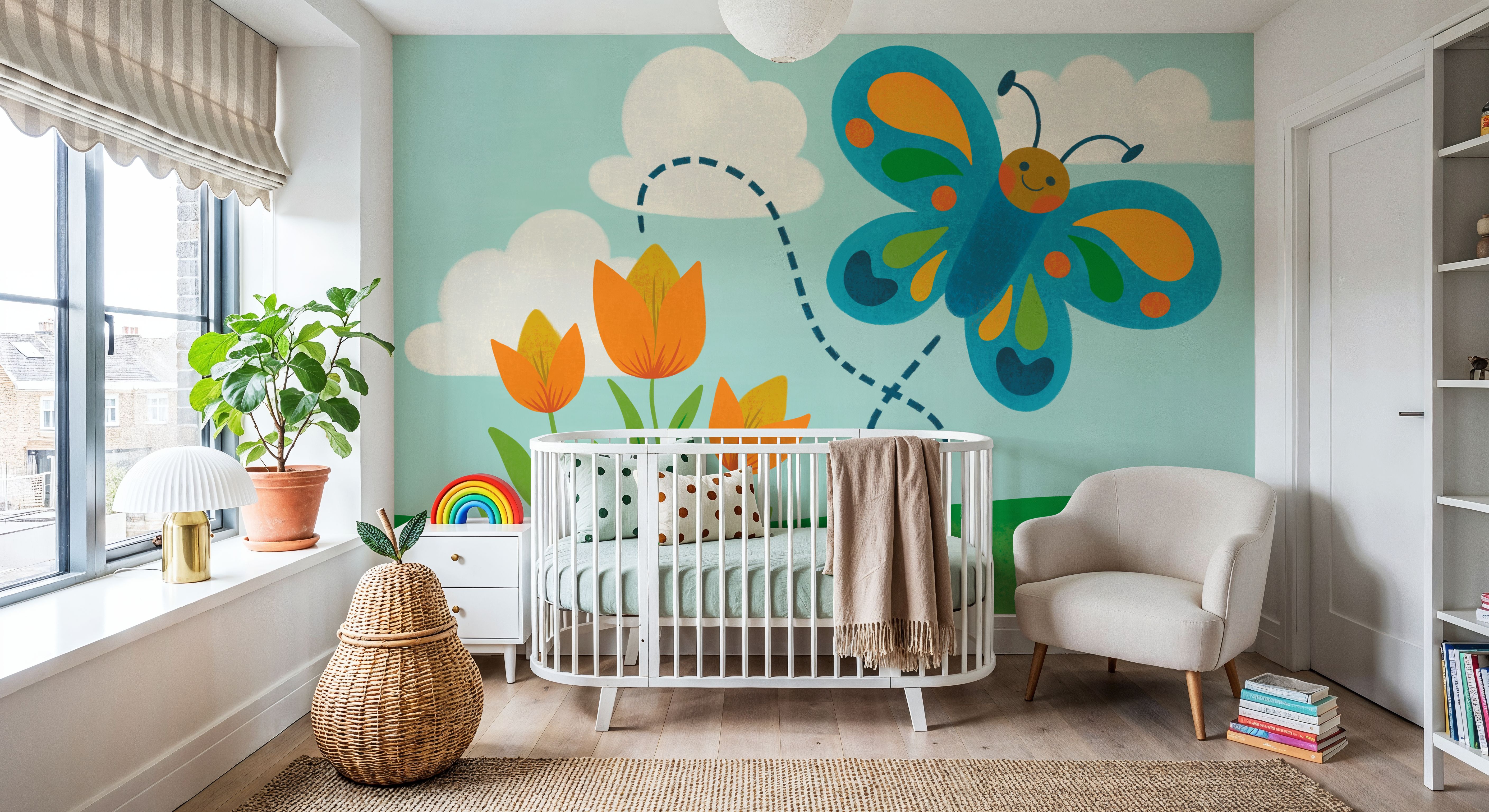 Retro Spring Butterfly