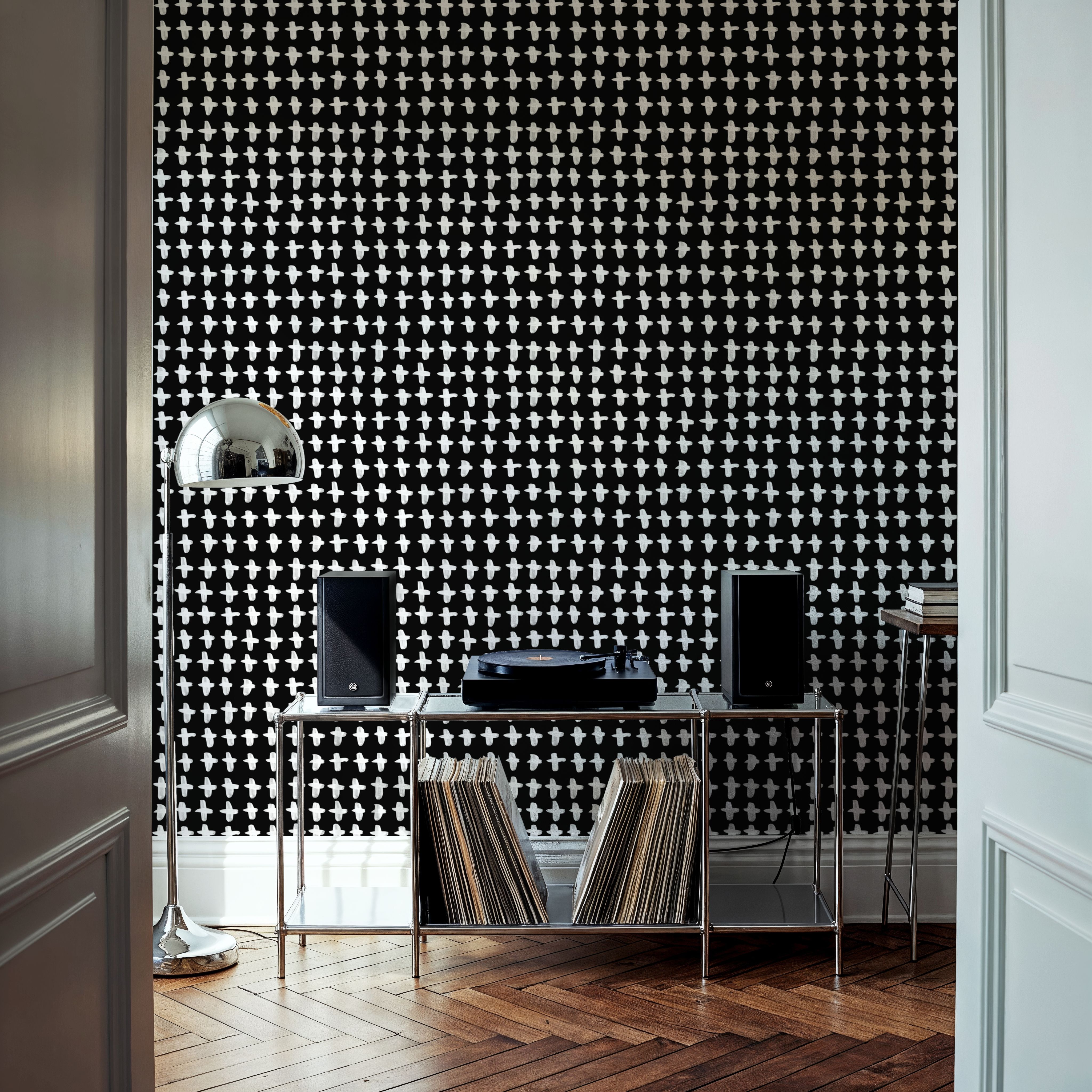 Doodle Crosses Black