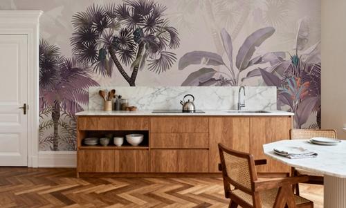Tropical Forest Strolls Light Purple