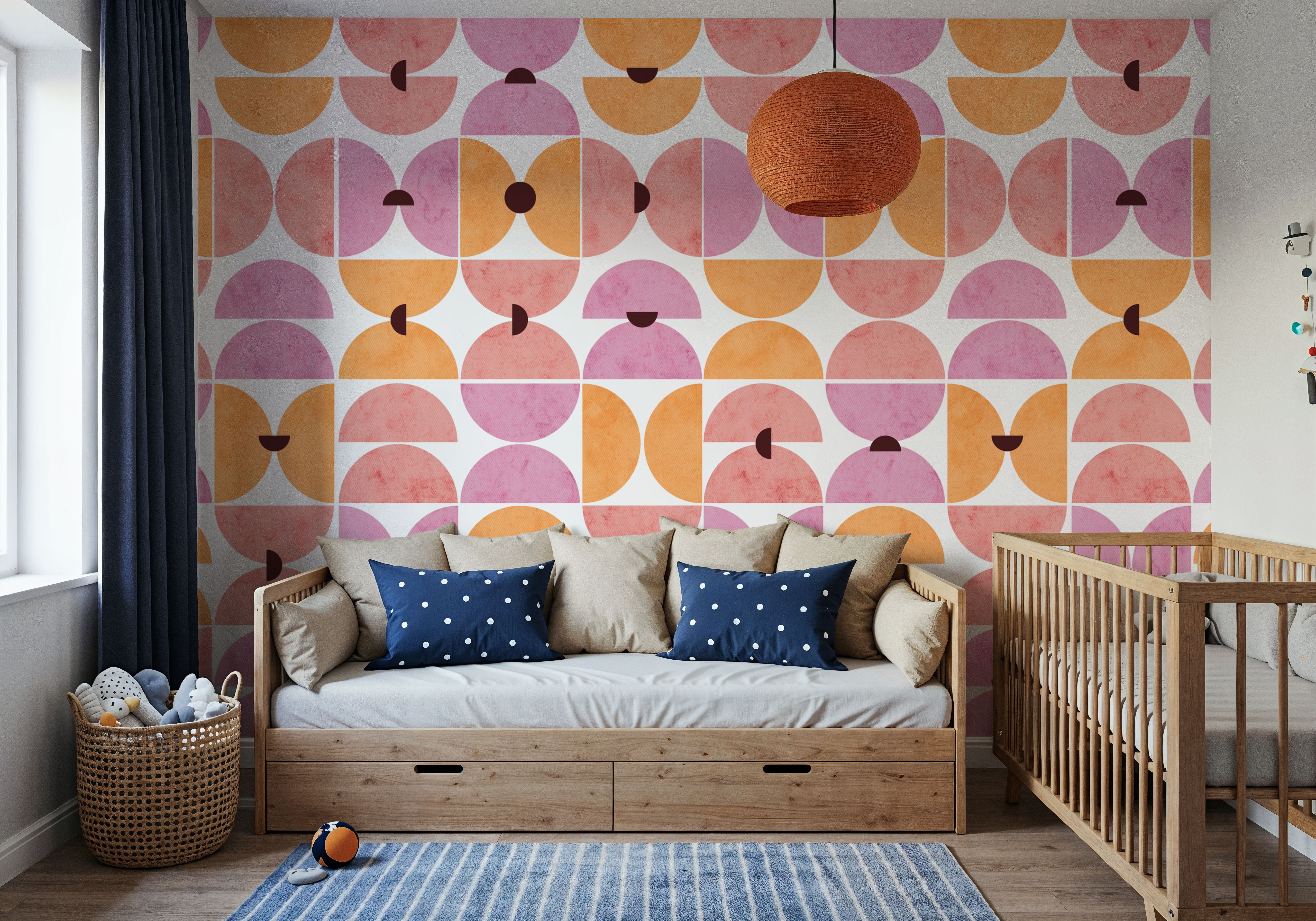 Homley Retro Shapes, Pink