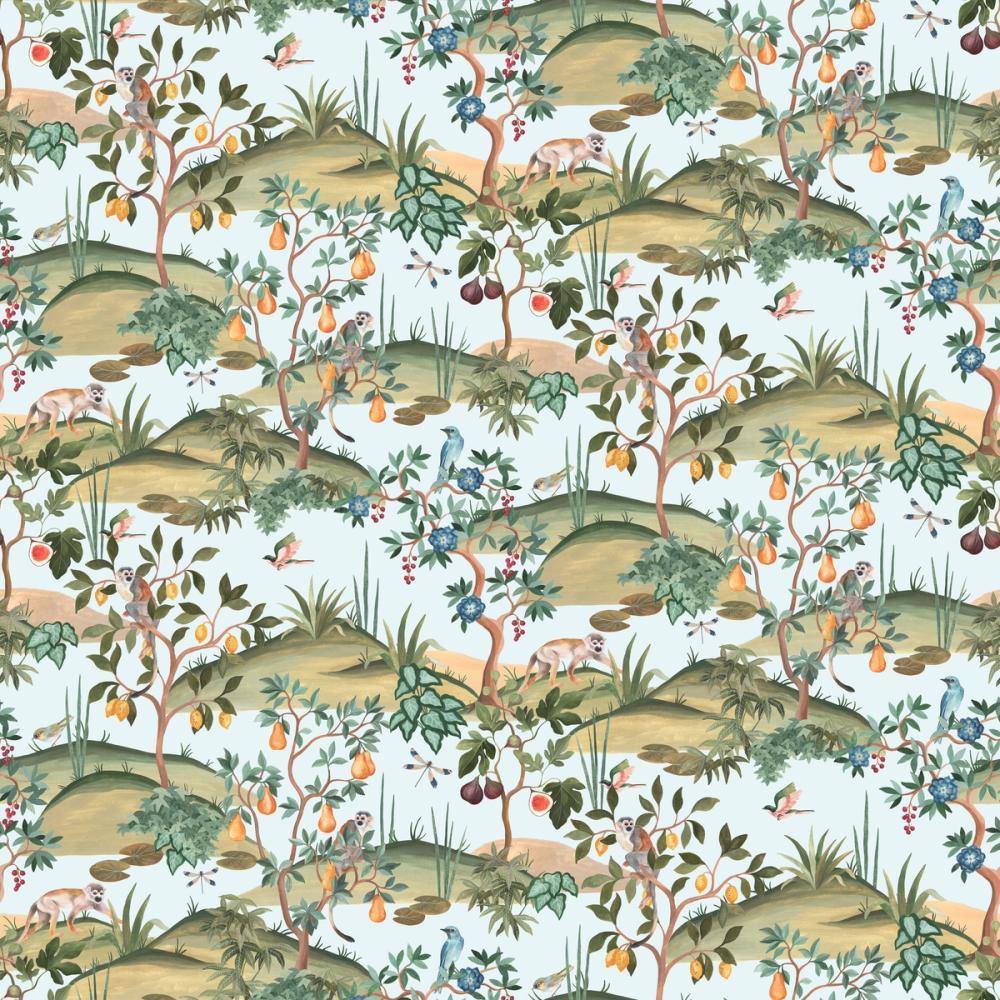 Orchard Reverie Pattern, Sky Blue