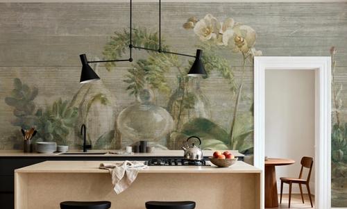 Greenhouse Orchids on Wood