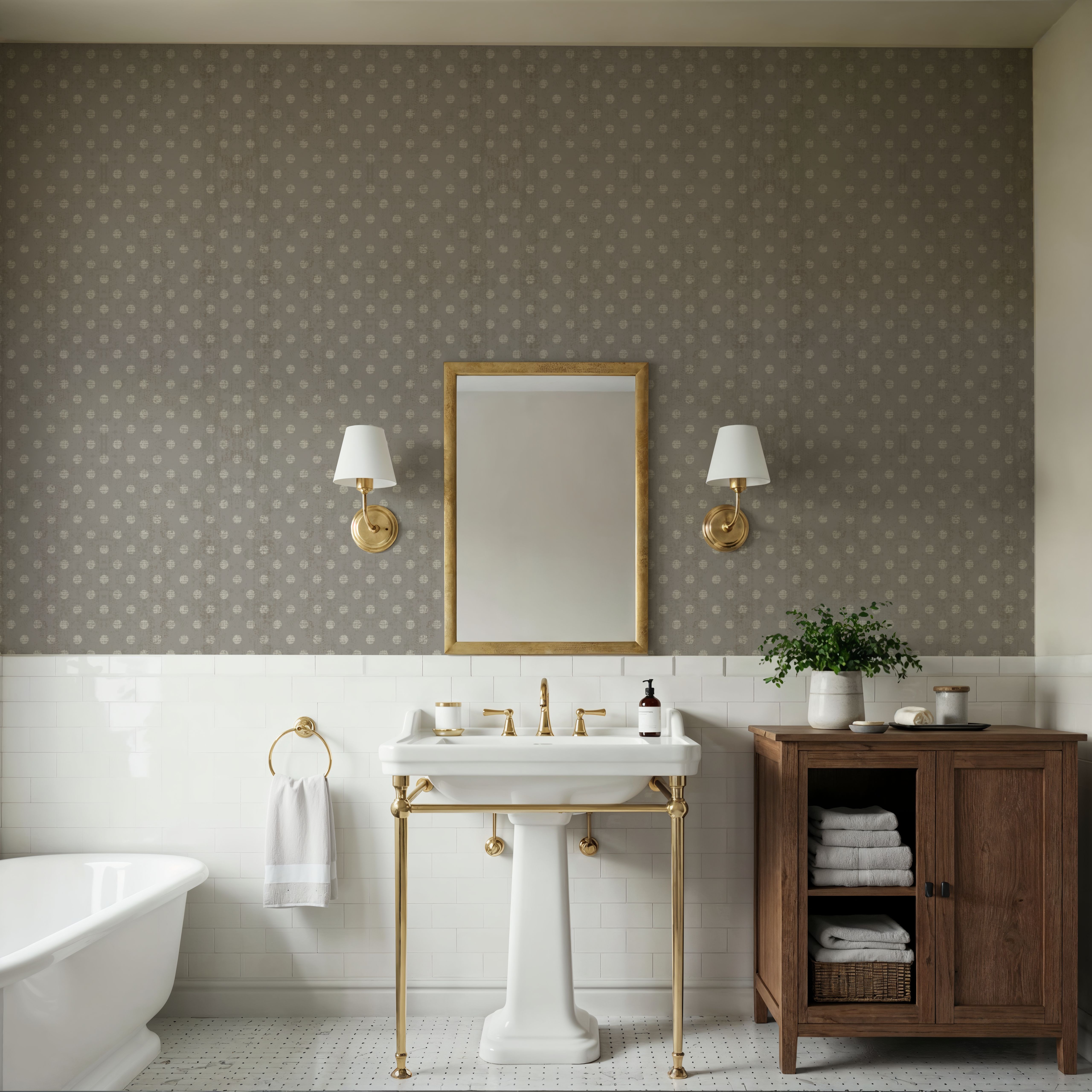 Country Dots Grey