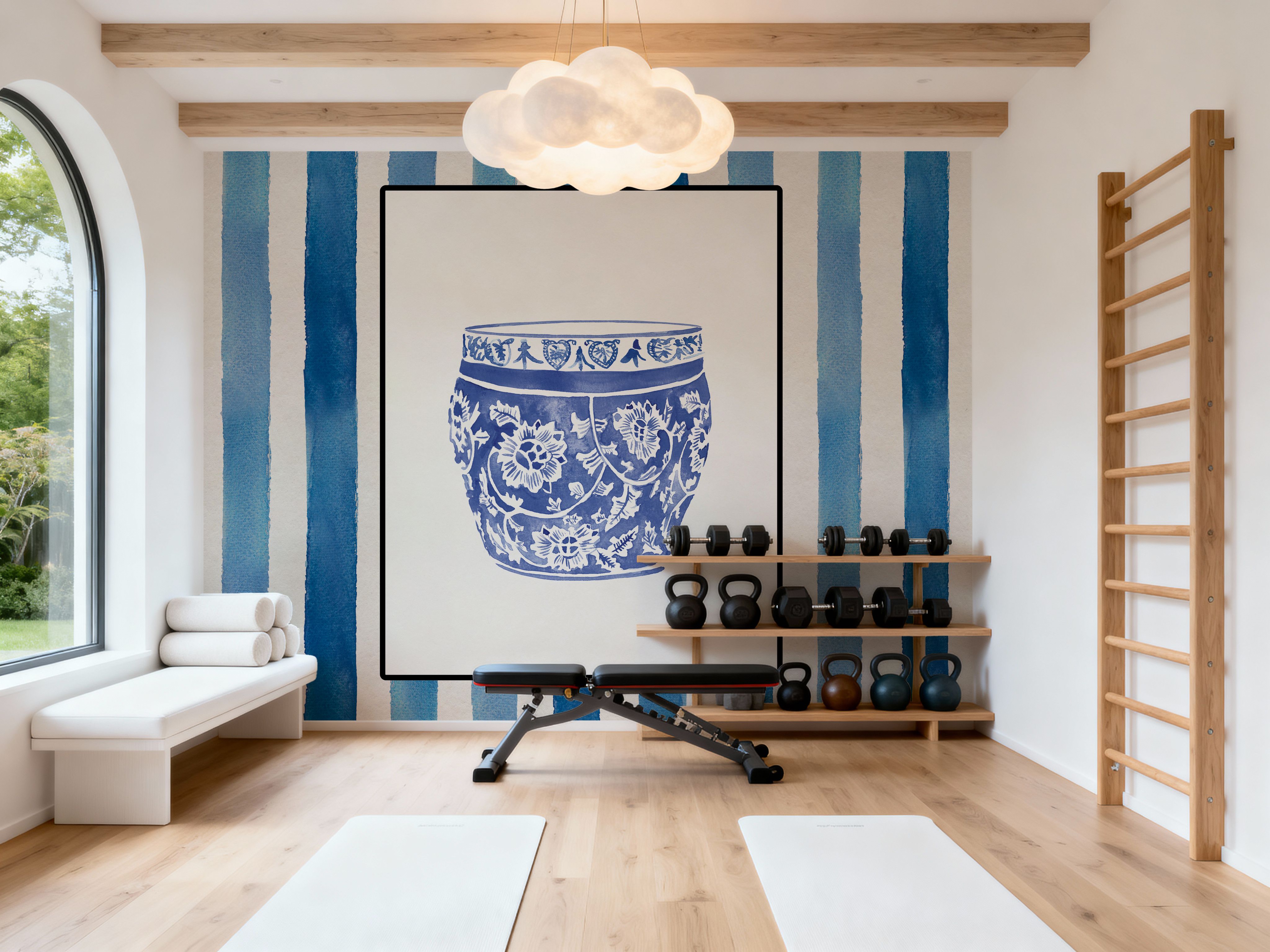 Chinoiserie Vase IV Stripes